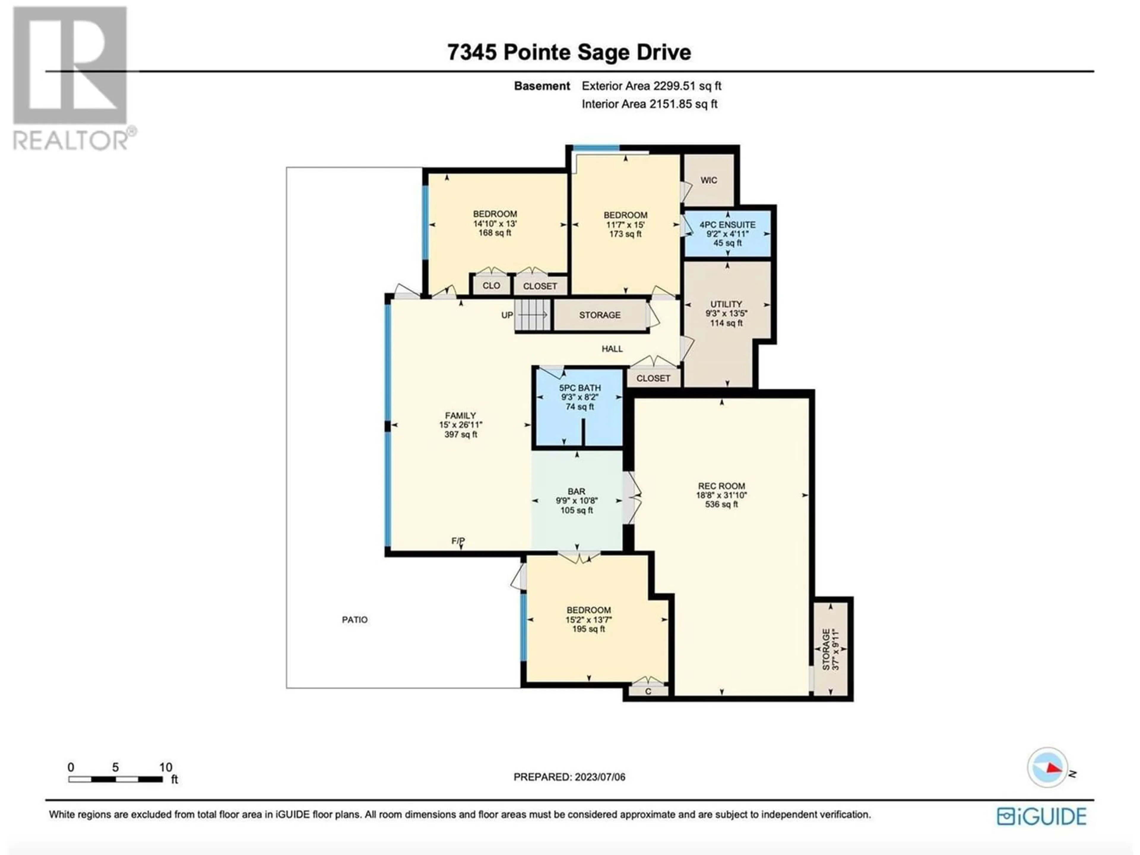 Floor plan for 7345 Pointe Sage Drive, Coldstream British Columbia V1B4A5