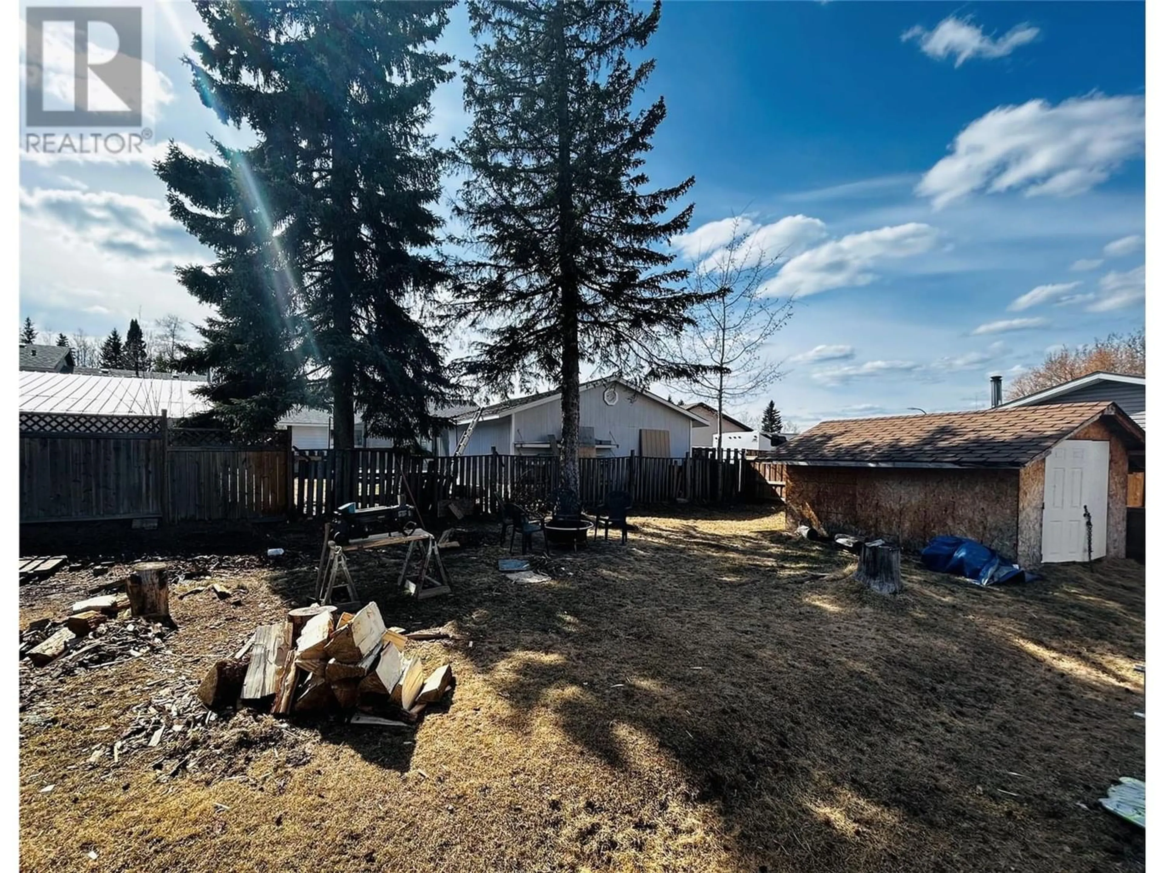 Fenced yard for 72 Sukunka Place, Tumbler Ridge British Columbia V0C2W0