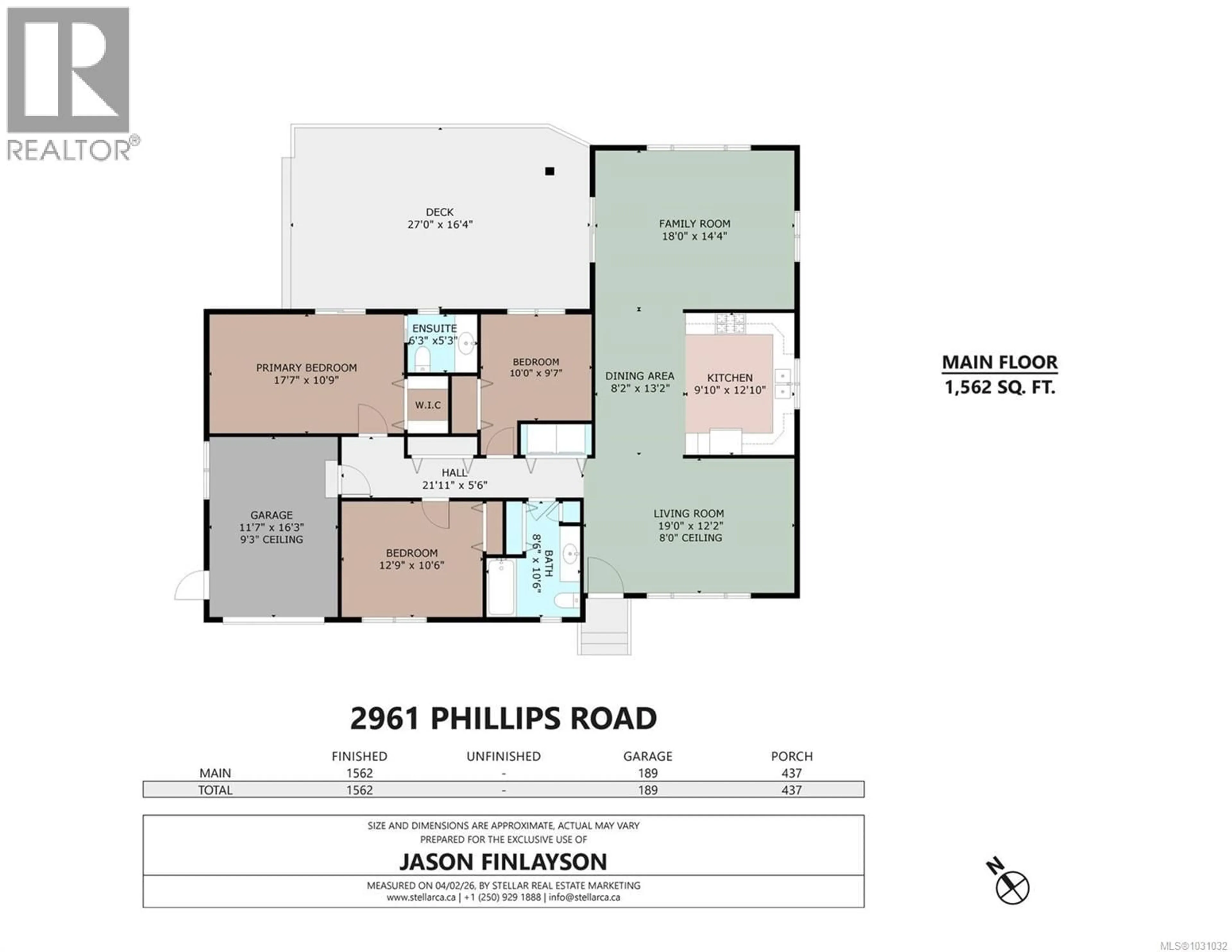 Floor plan for 2961 PHILLIPS ROAD, Duncan British Columbia V9L6V4