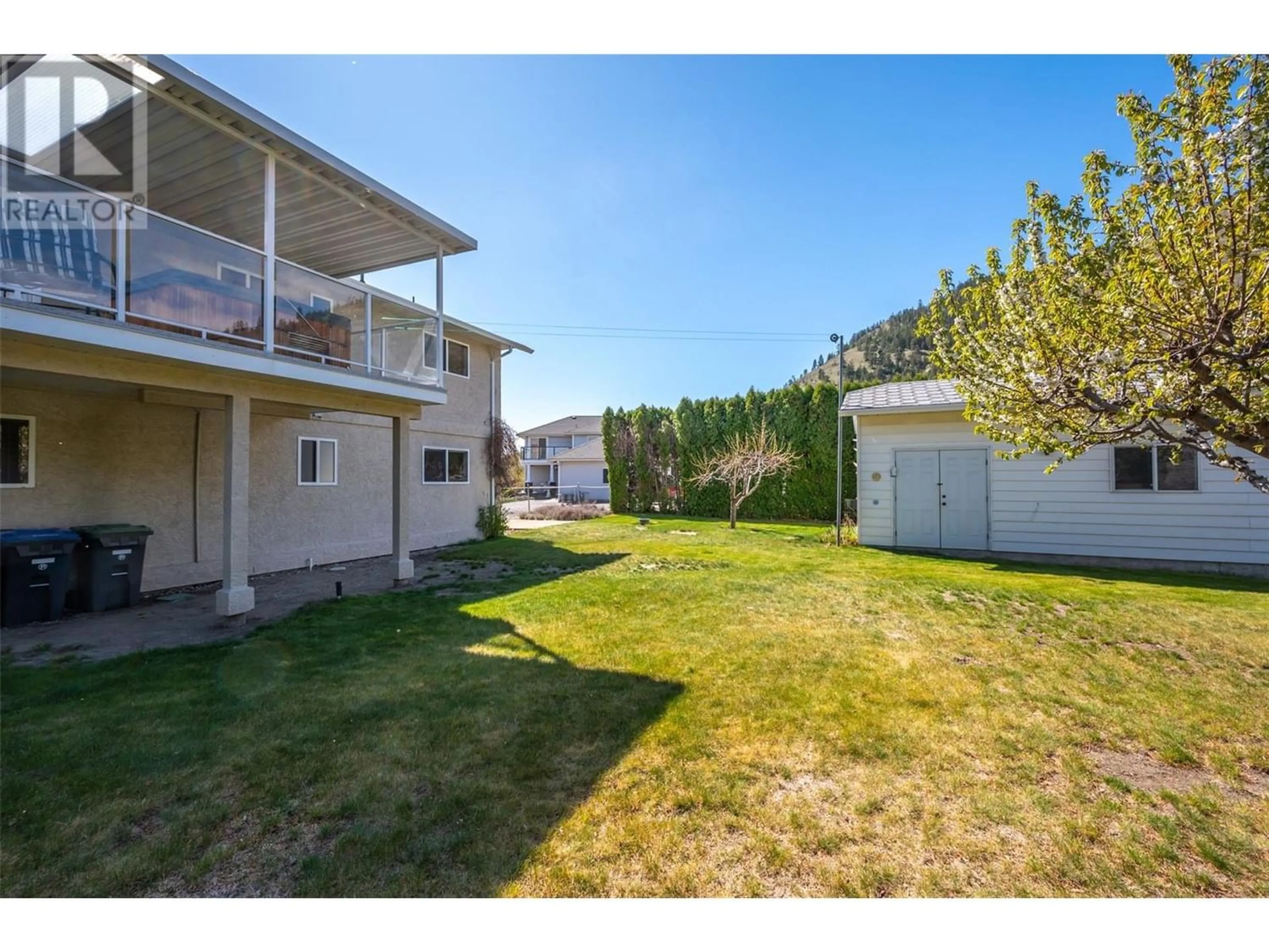 Fenced yard for 6408 Harrison Heights, Summerland British Columbia V0H1Z7