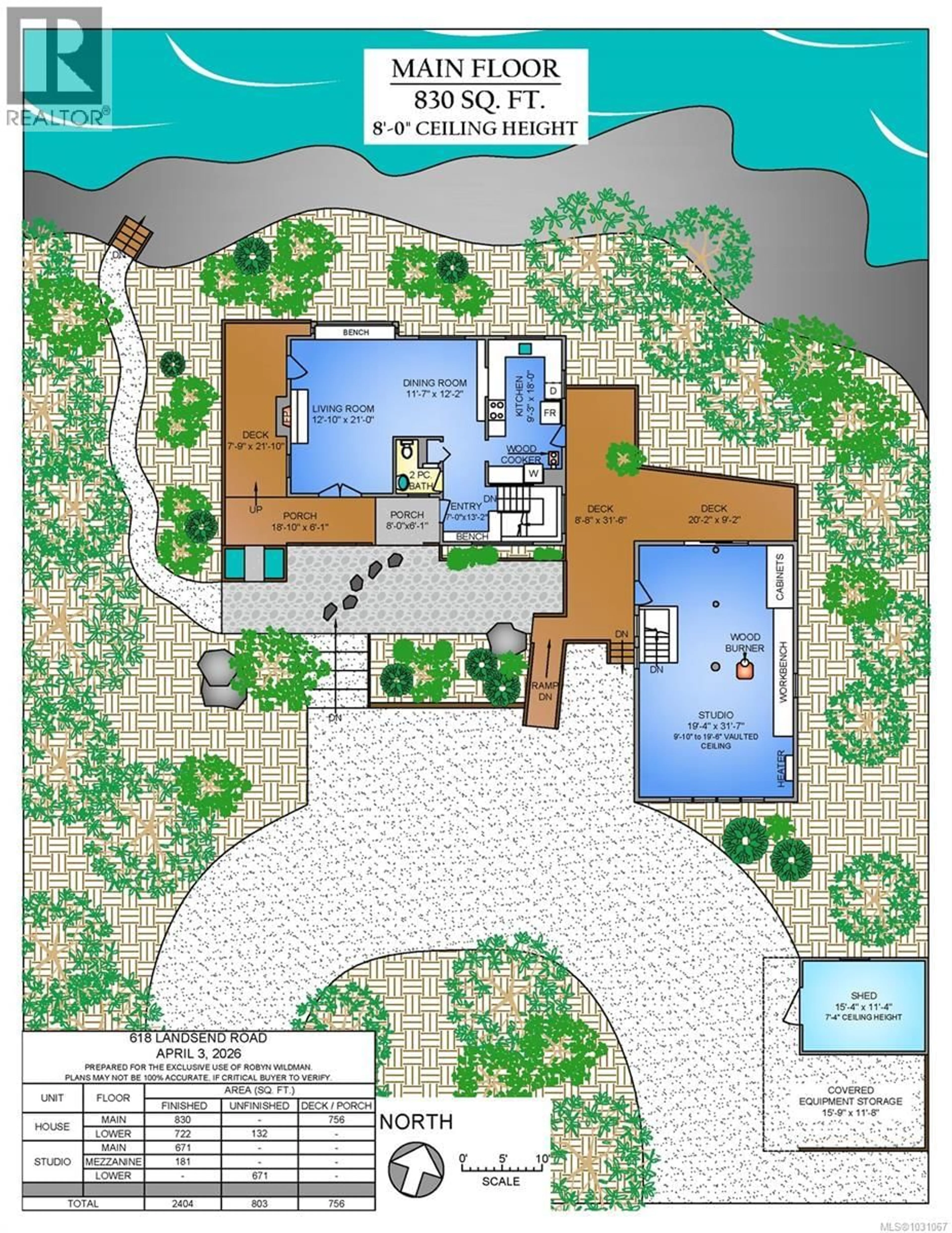 Floor plan for 618 LANDS END ROAD, North Saanich British Columbia V8L5K9