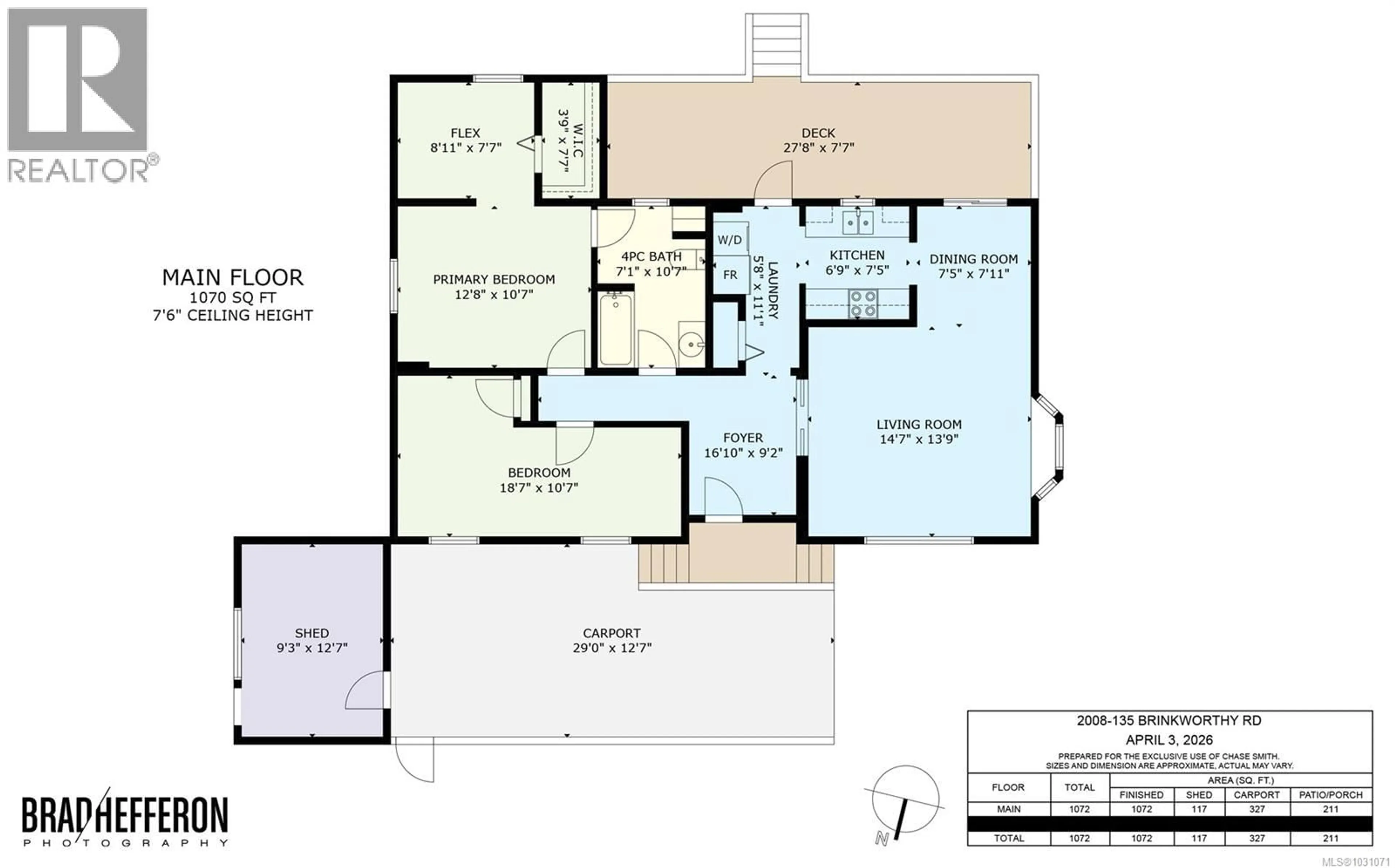 Floor plan for 2008 - 135 BRINKWORTHY ROAD, Salt Spring British Columbia V8K1S2