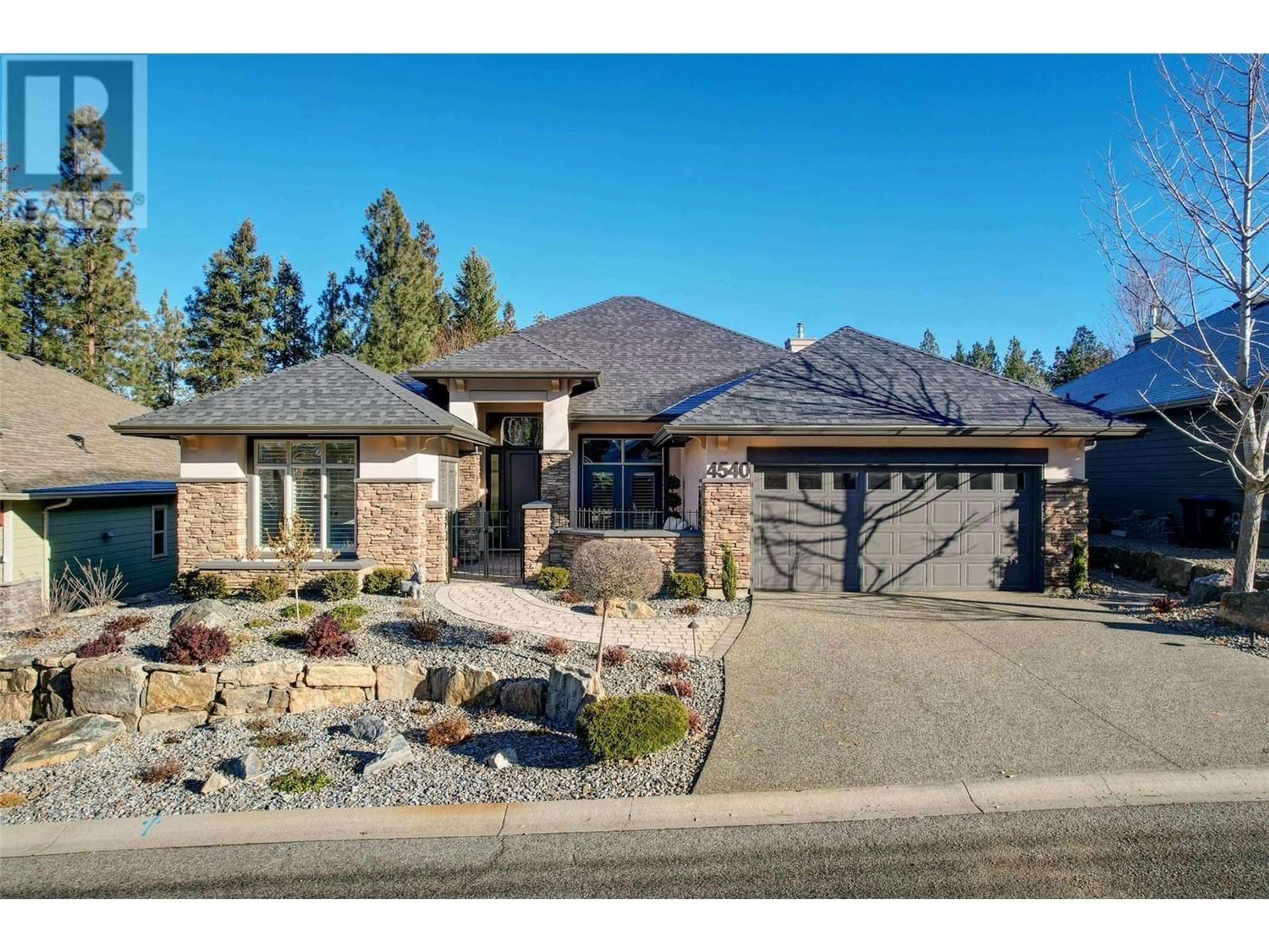 Frontside or backside of a home for 4540 Gallaghers Edgewood Drive, Kelowna British Columbia V1W5E6