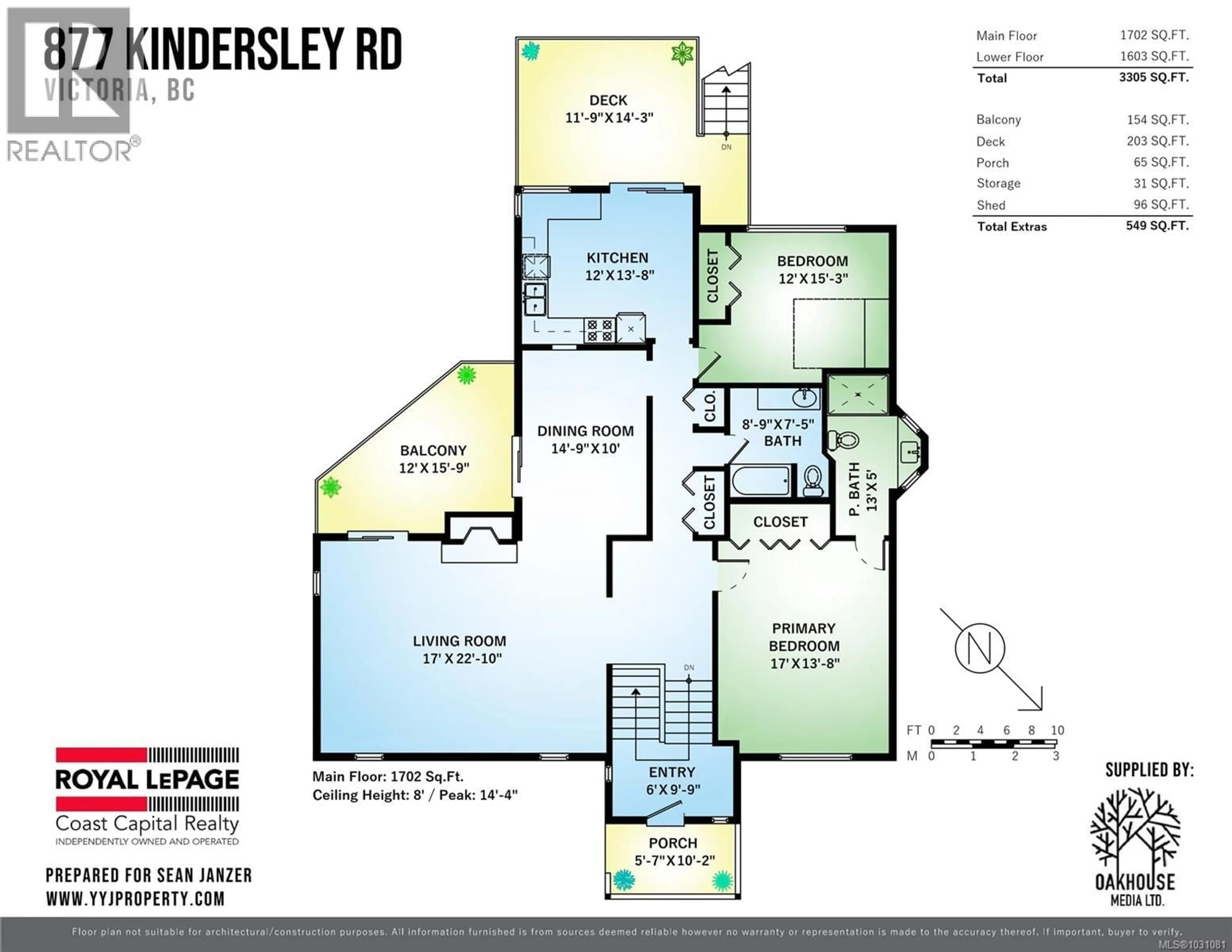 Floor plan for 877 KINDERSLEY ROAD, Esquimalt British Columbia V9A4N1