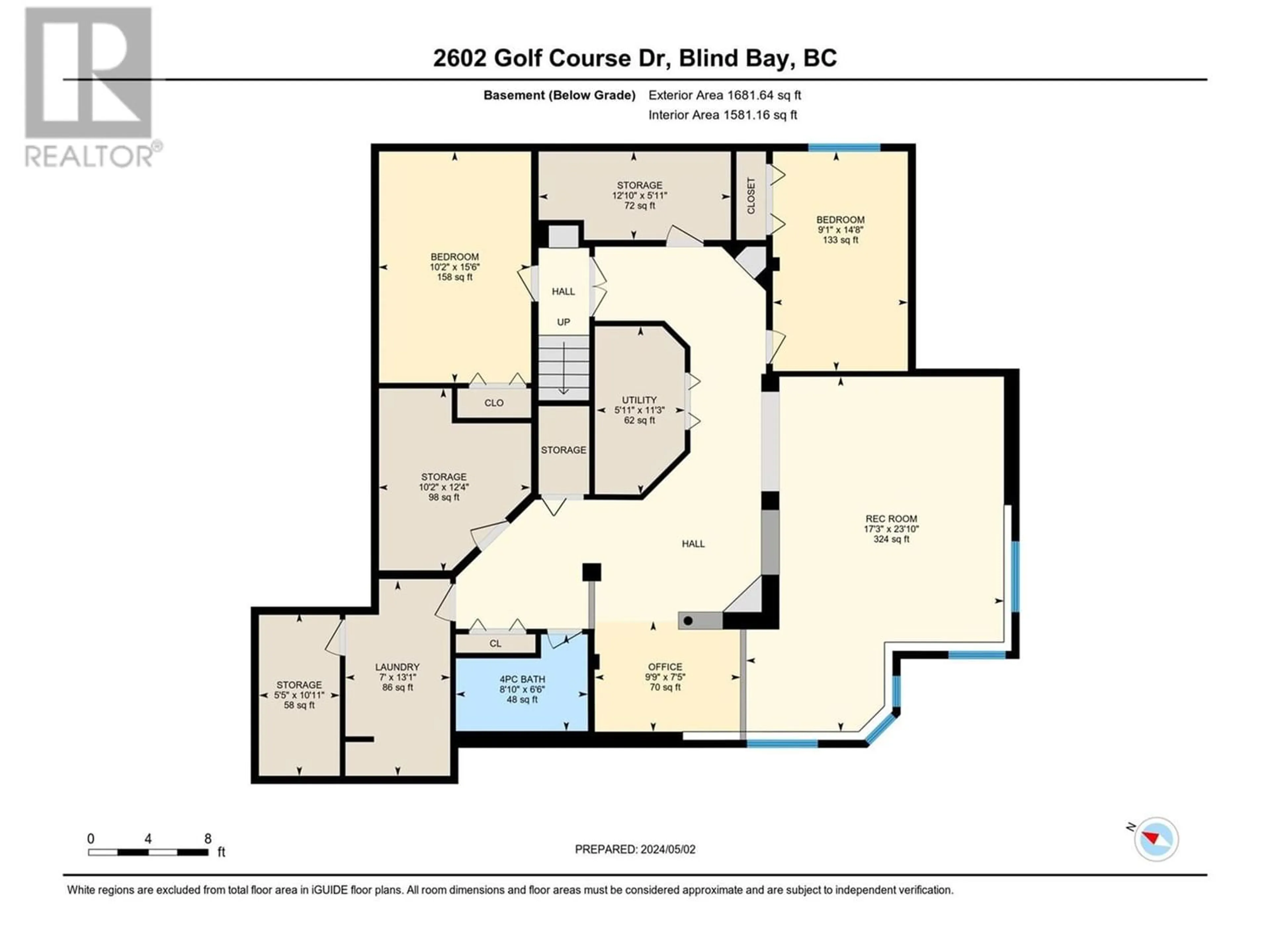 Floor plan for 2602 Golf Course Drive, Blind Bay British Columbia V0E1H2
