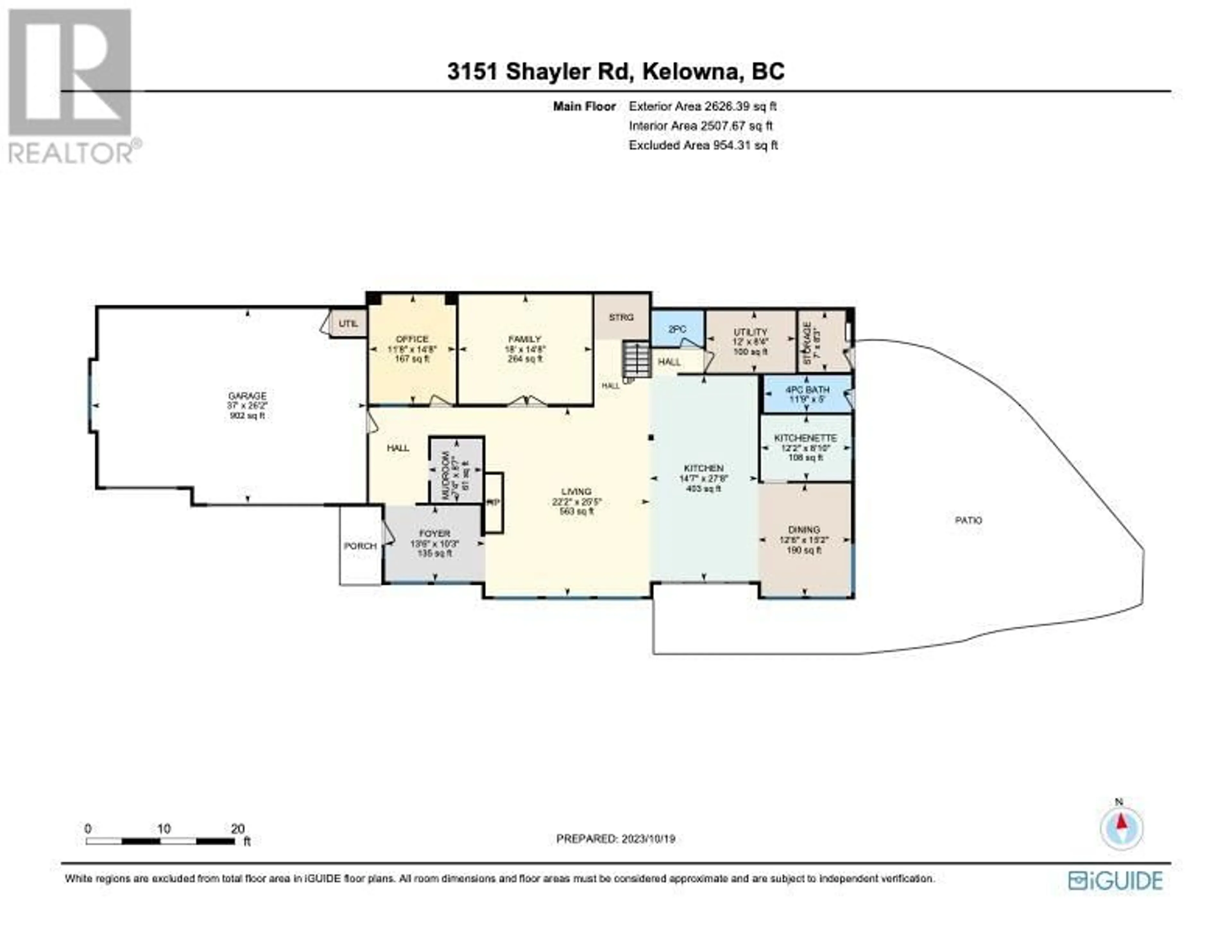 Floor plan for 3151 Shayler Road, Kelowna British Columbia V1V2R1