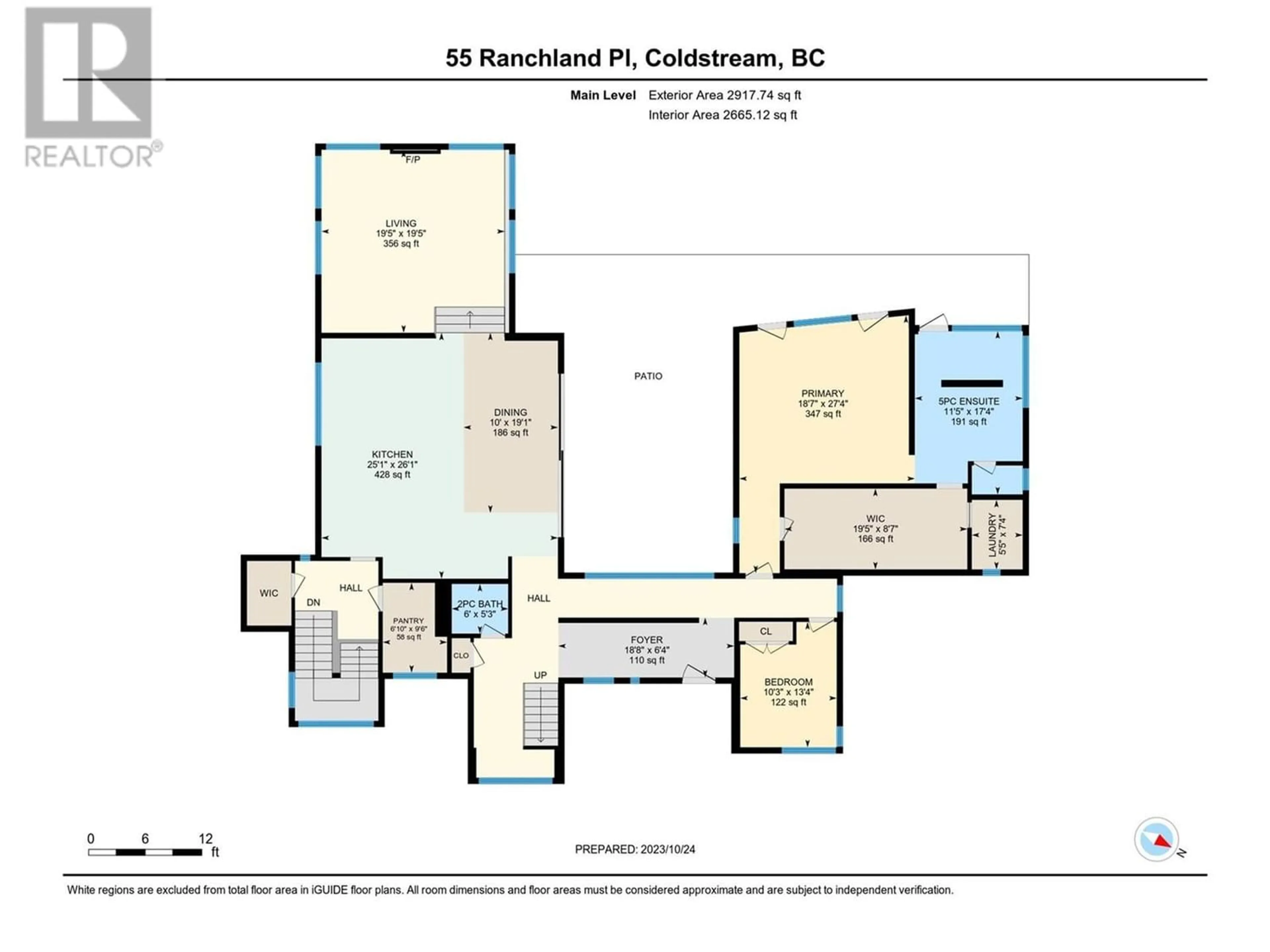 Floor plan for 55 Ranchland Place, Coldstream British Columbia V1B4C9