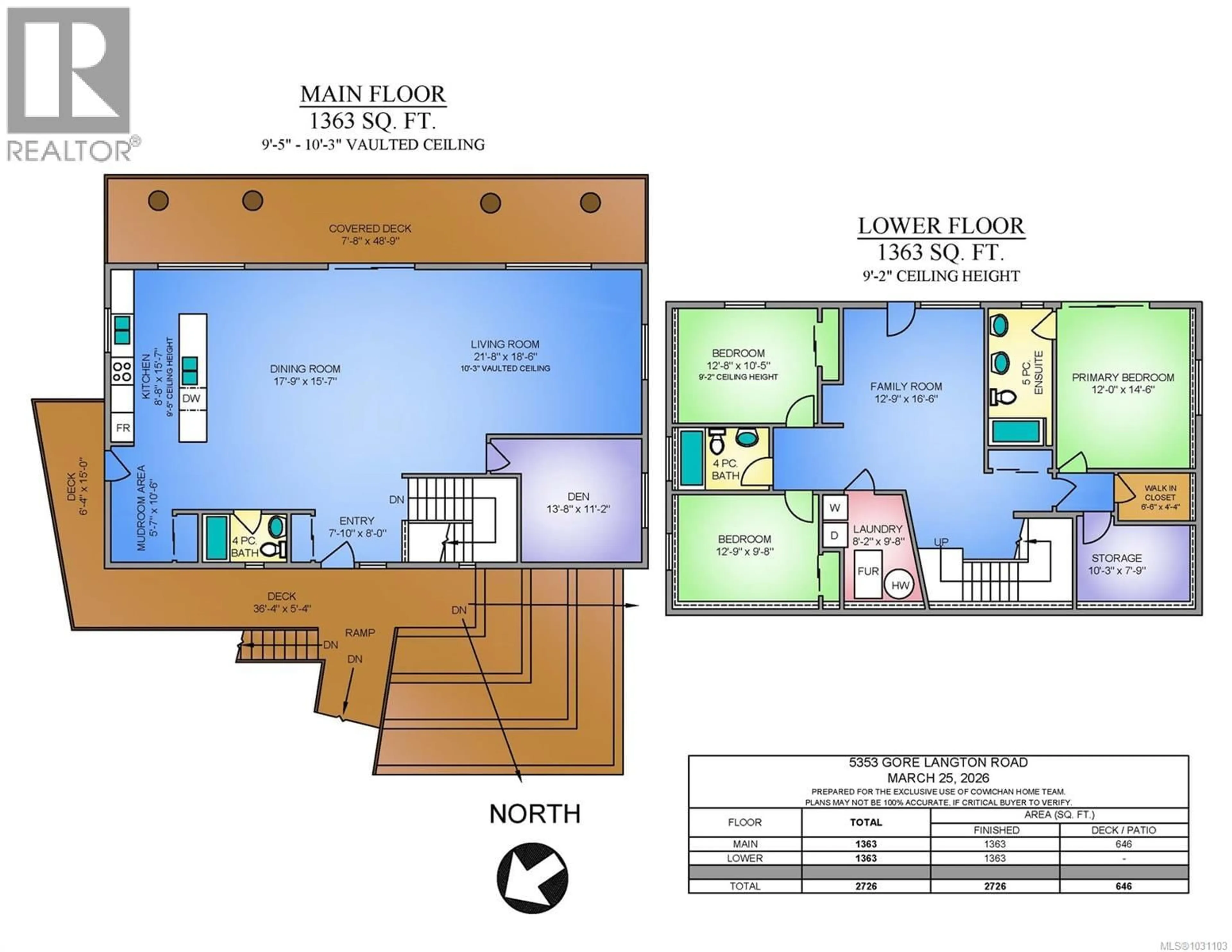 Floor plan for 5353 GORE LANGTON ROAD, Cowichan Bay British Columbia V9L5T9