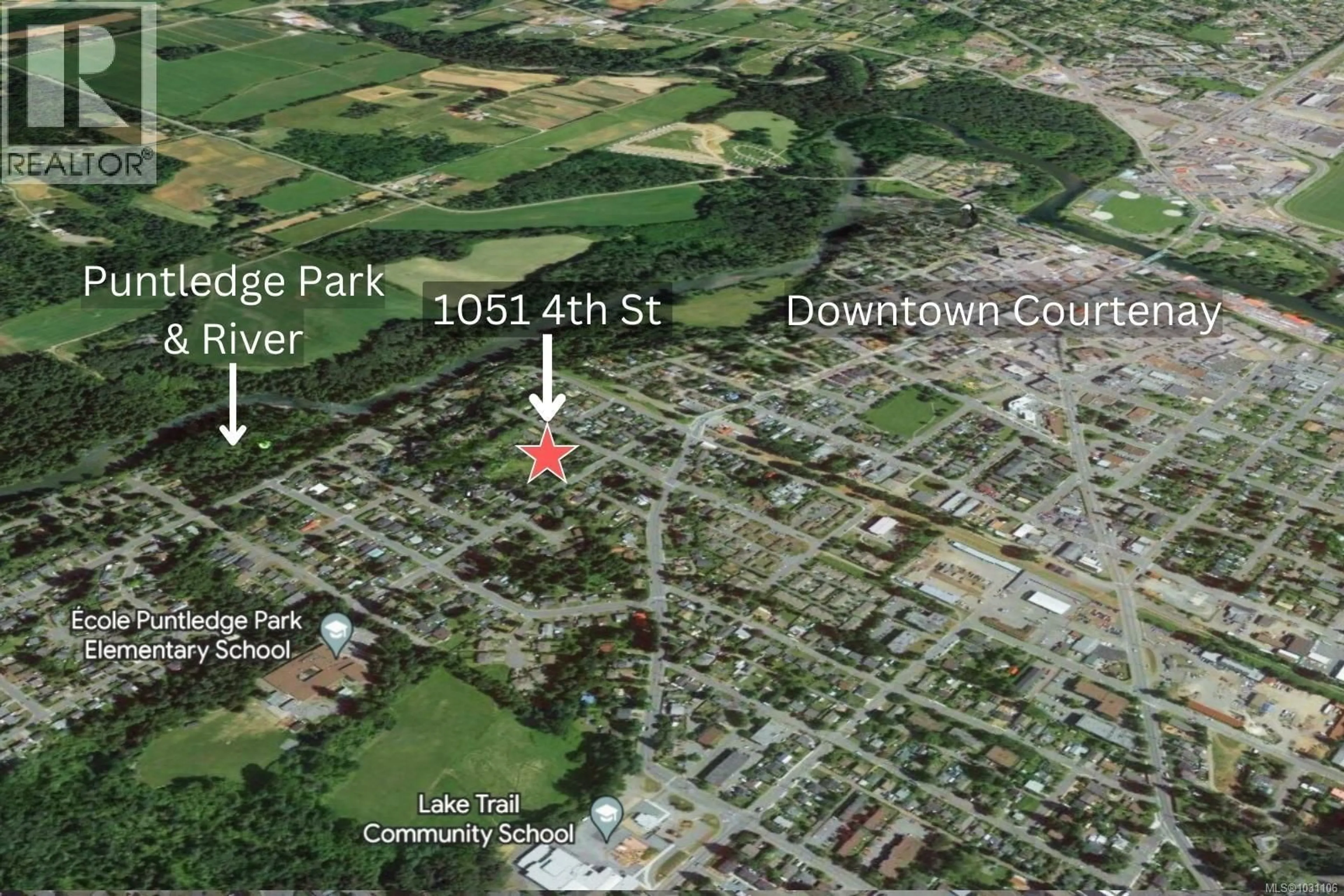 Picture of a map for A - 1051 4TH STREET, Courtenay British Columbia V9N1H6