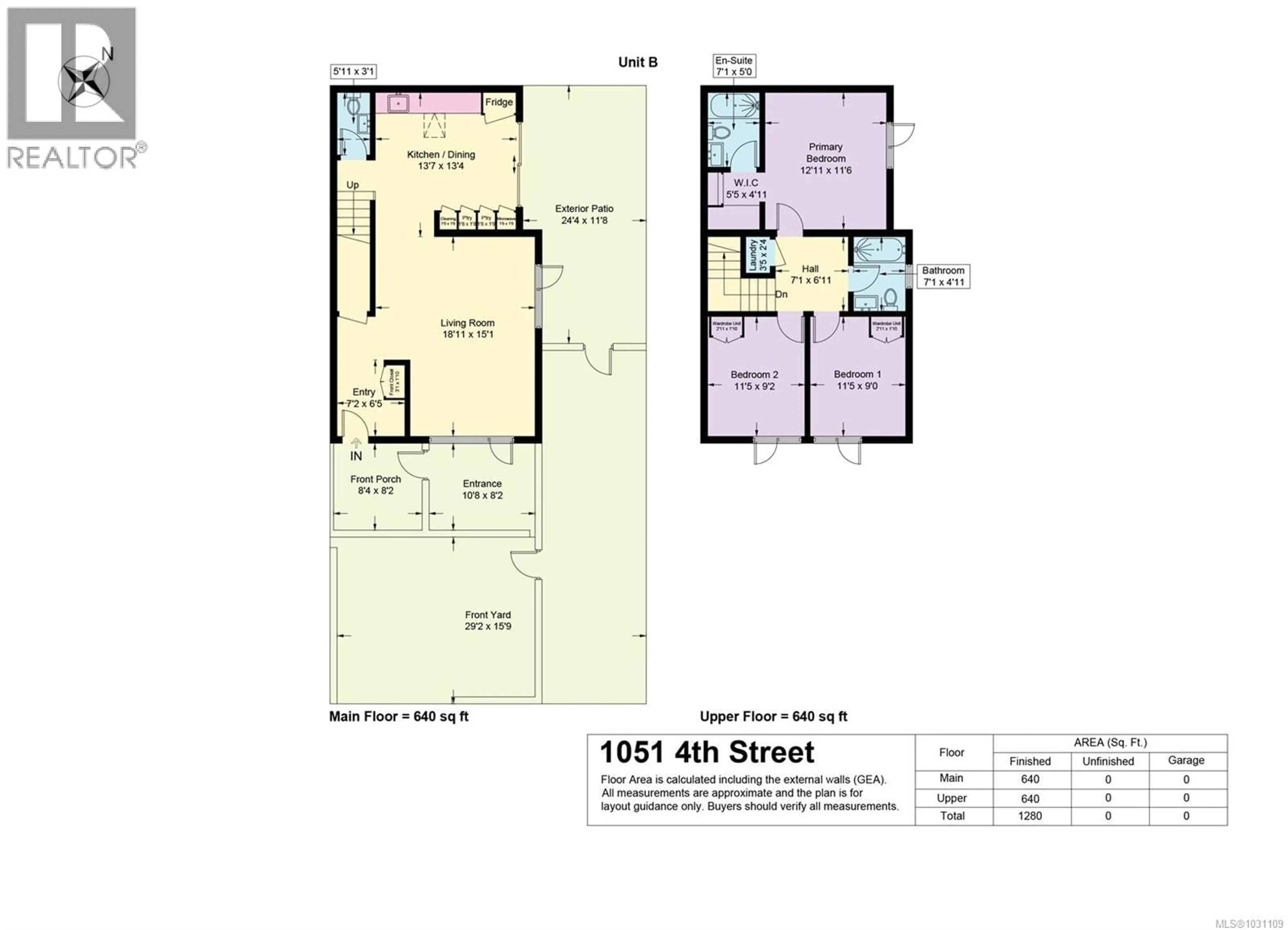 Floor plan for B - 1051 4TH STREET, Courtenay British Columbia V9N1H6