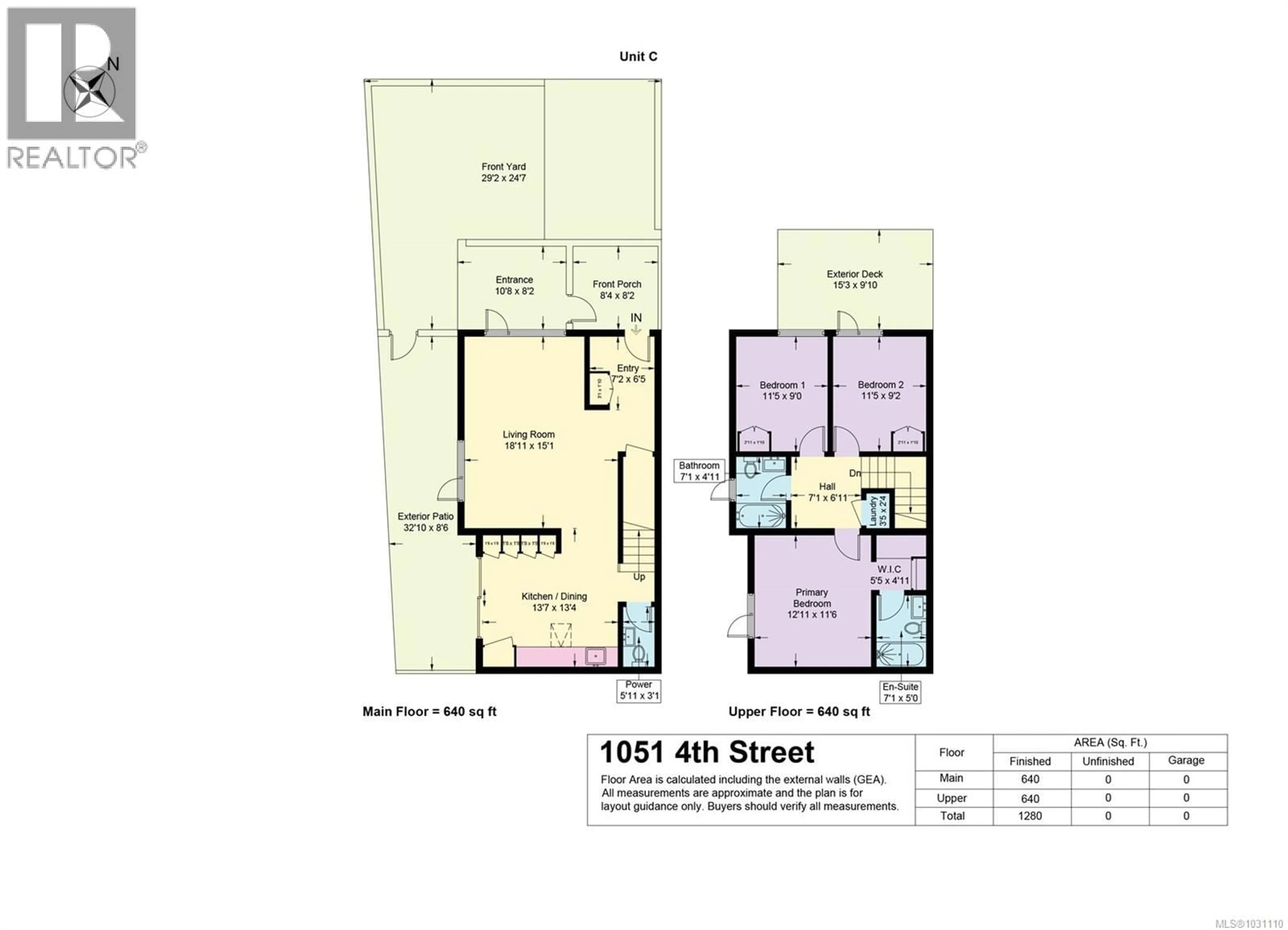 Floor plan for C - 1051 4TH STREET, Courtenay British Columbia V9N1H6