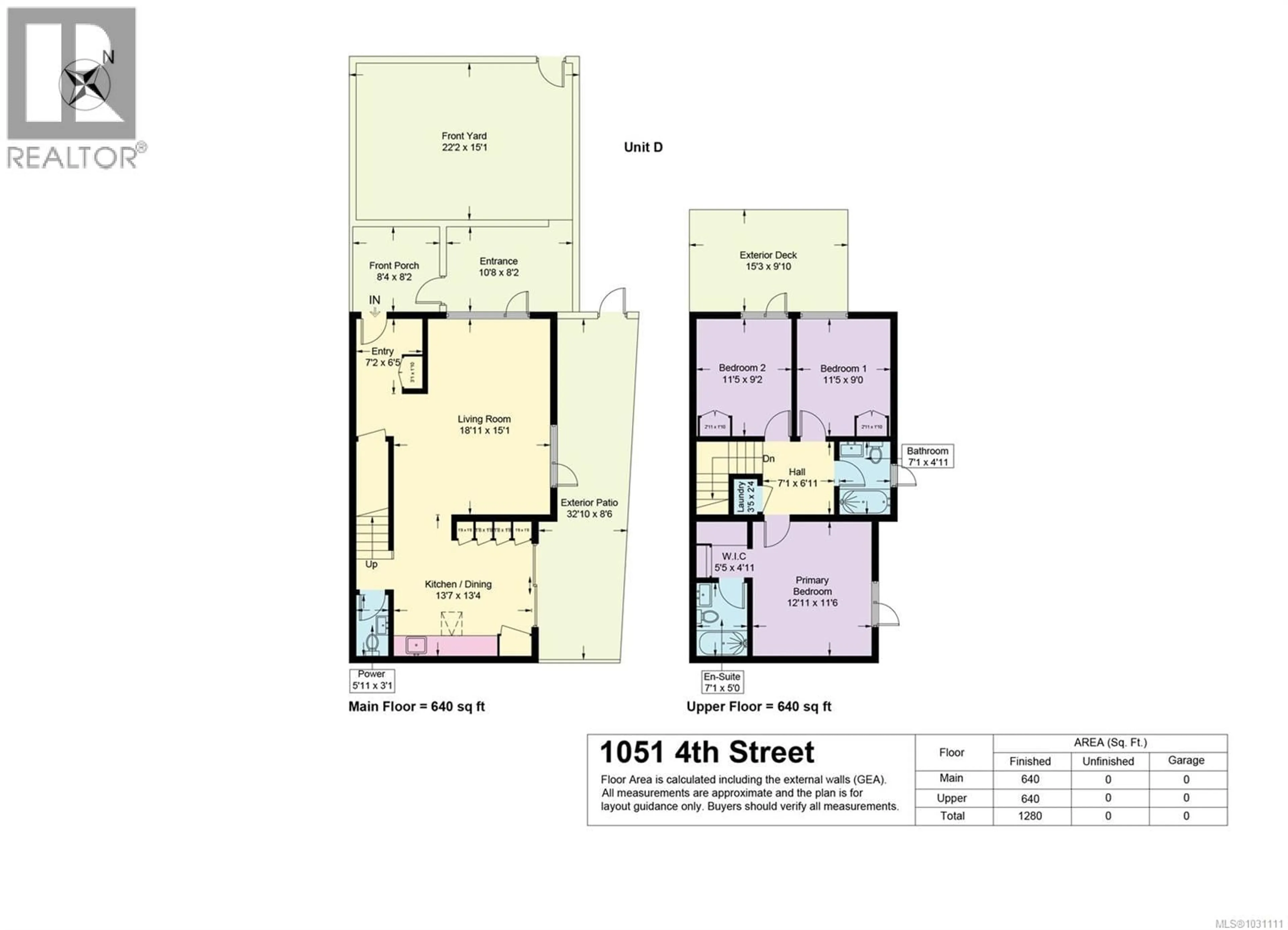 Floor plan for D - 1051 4TH STREET, Courtenay British Columbia V9N1H6