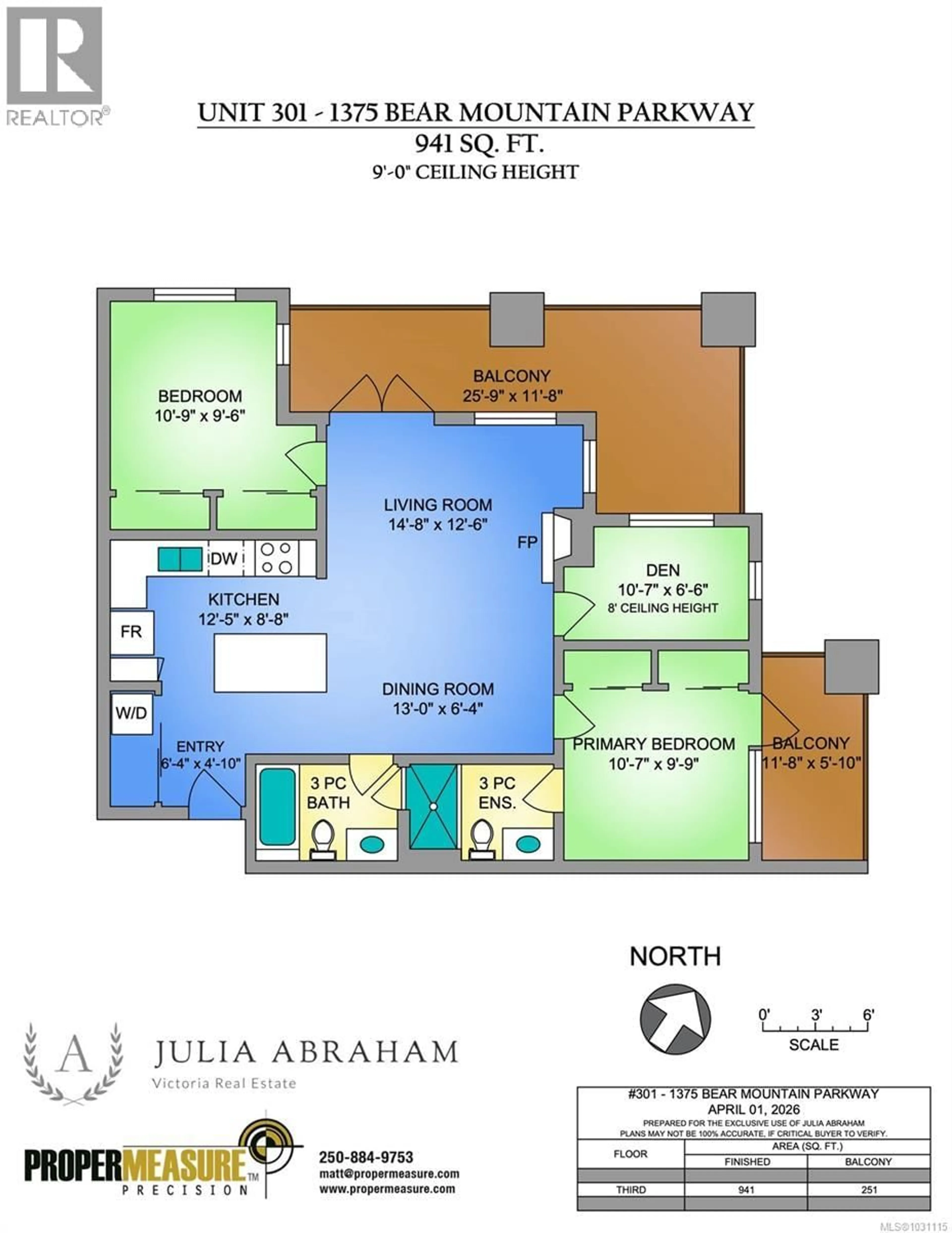Floor plan for 301 - 1375 BEAR MOUNTAIN PARKWAY, Langford British Columbia V9B0C9