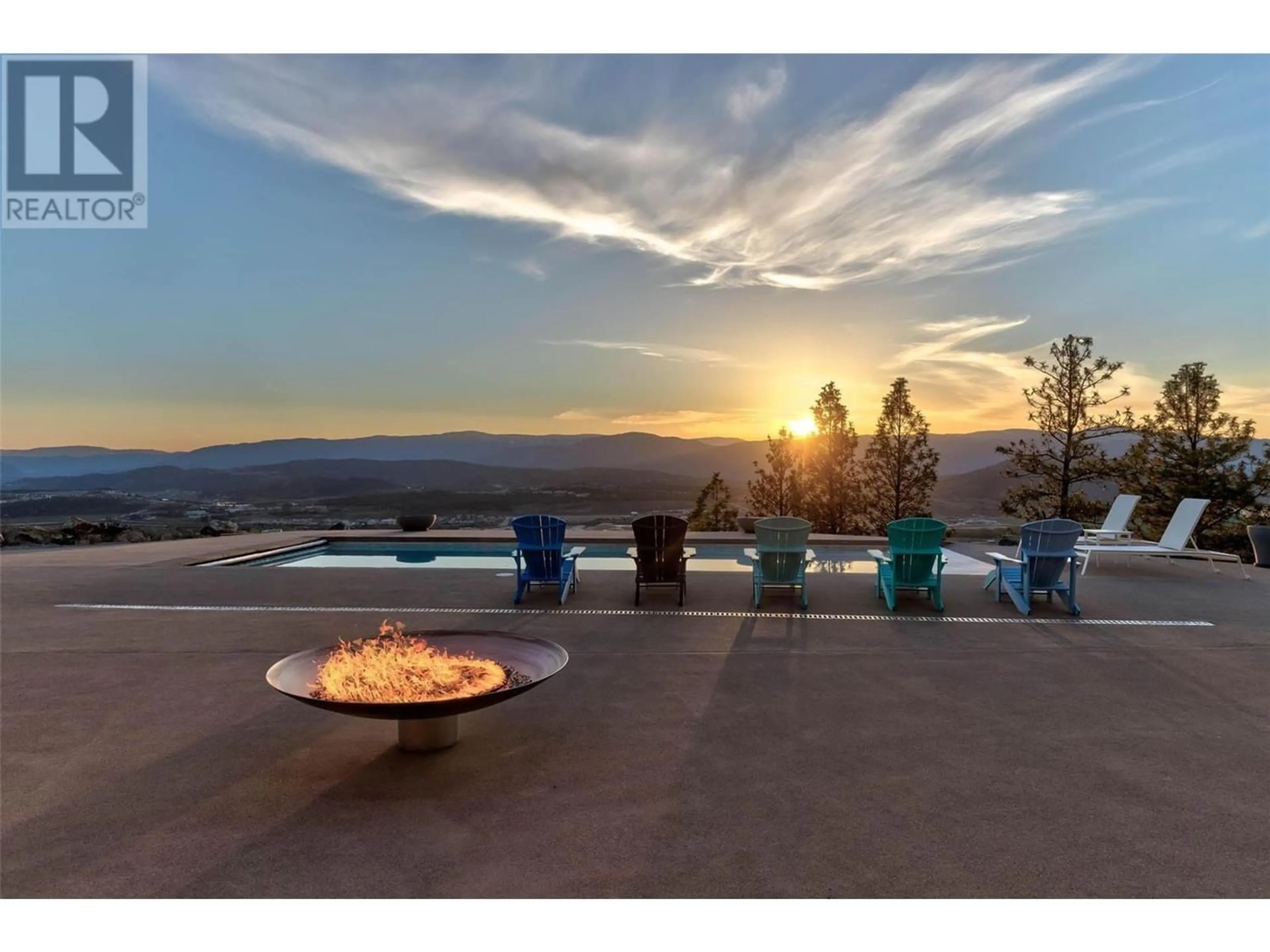 A pic from outside/outdoor area/front of a property/back of a property/a pic from drone, mountain view for 5720 Upper Booth Road, Kelowna British Columbia V1X7V7