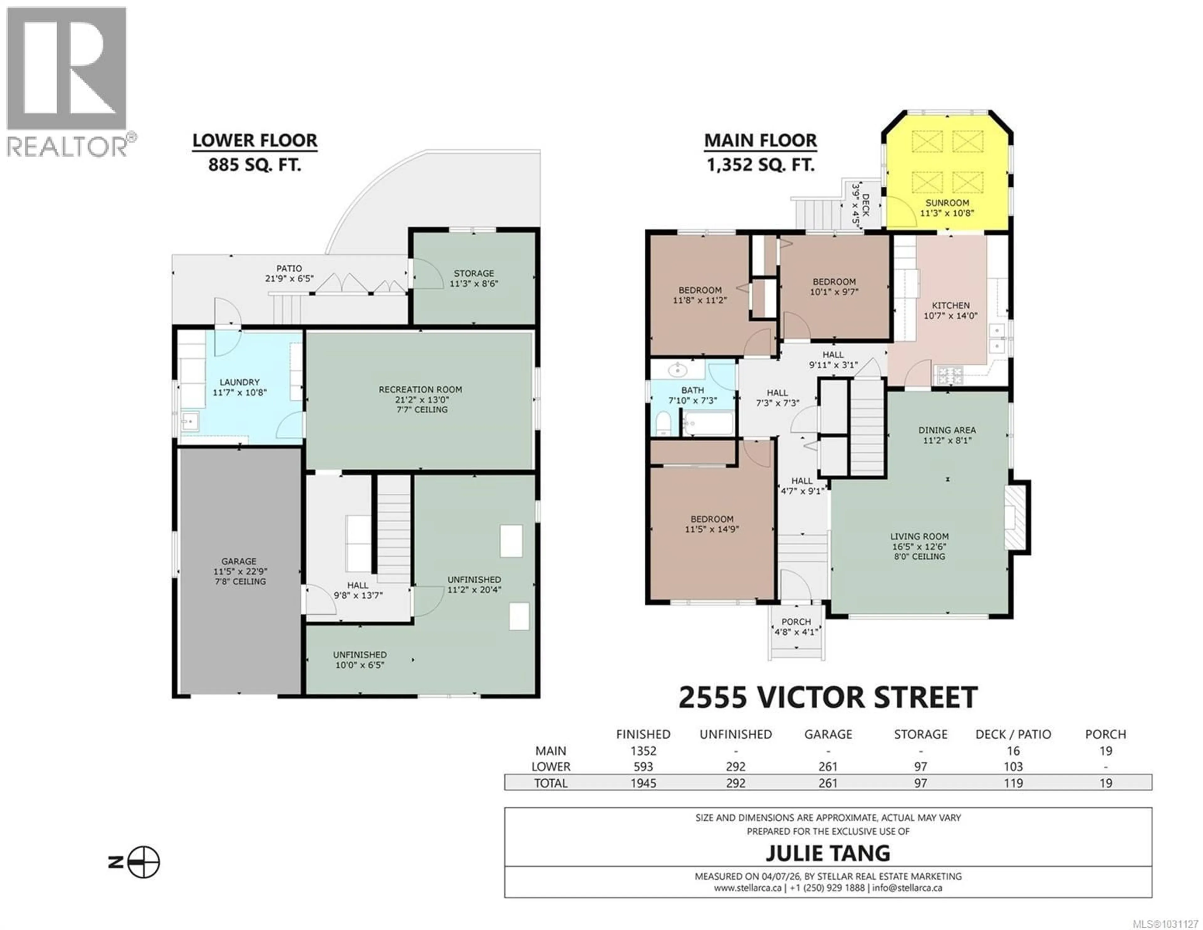 Floor plan for 2555 VICTOR STREET, Victoria British Columbia V8R4E1