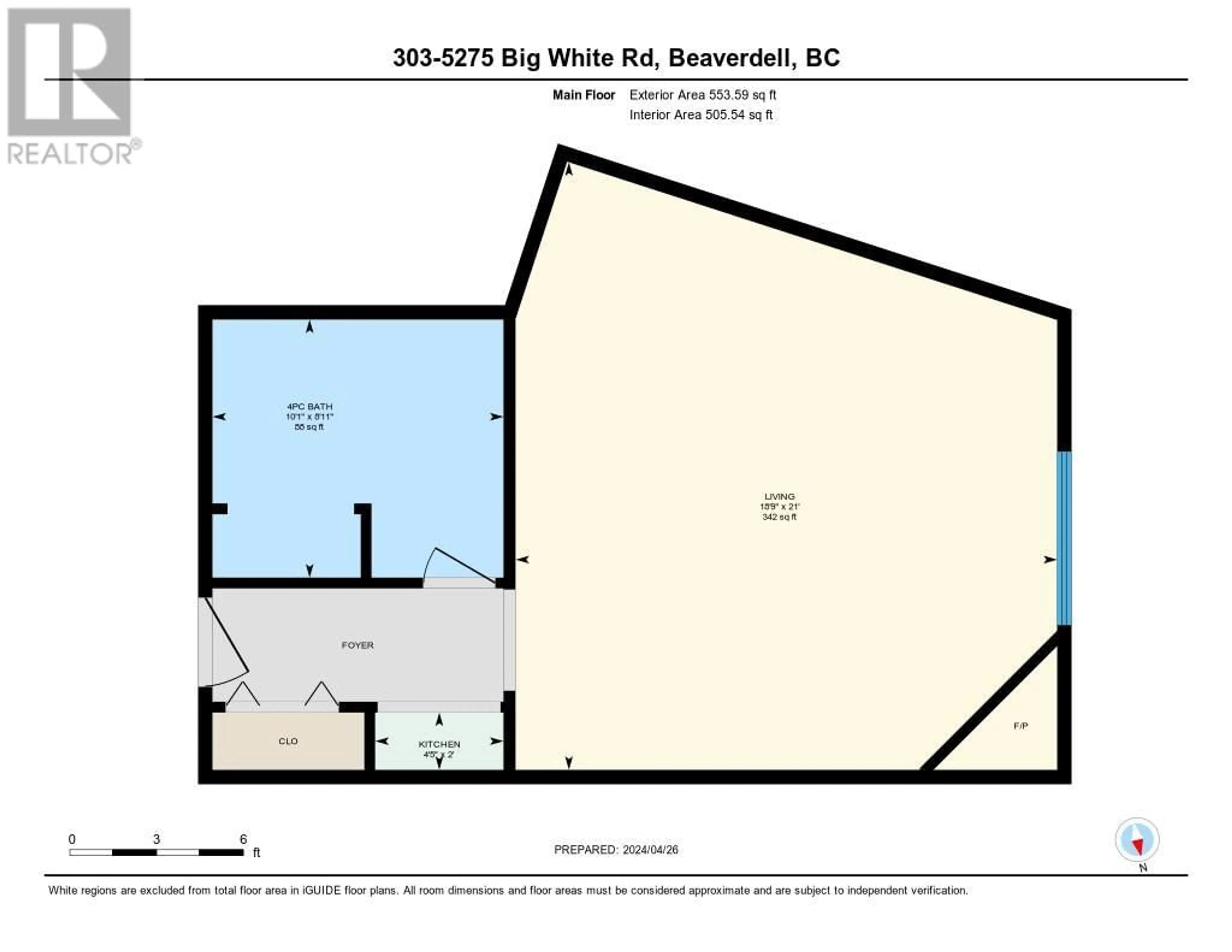 Floor plan for 5275 Big White Road Unit# 309, Big White British Columbia V1P1P3