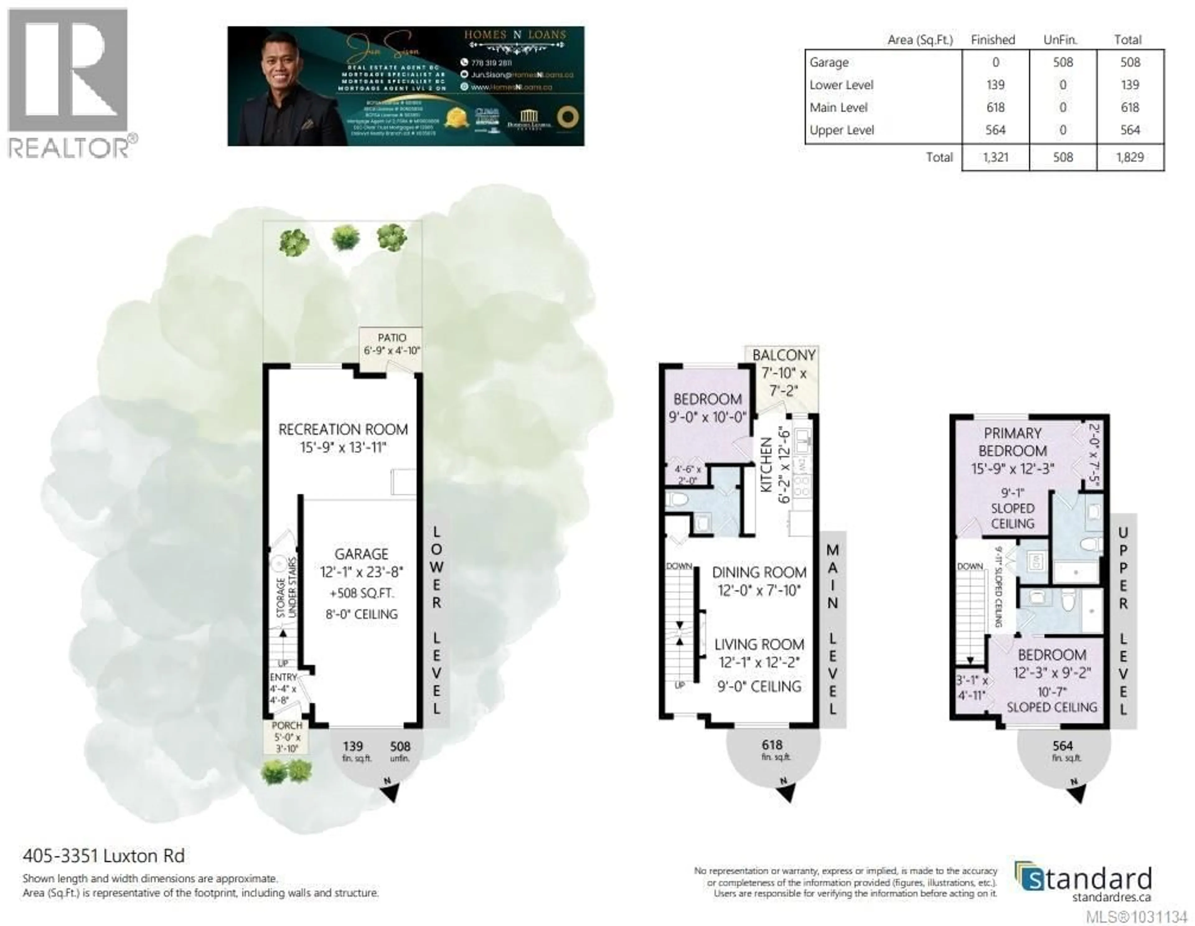Floor plan for 405 - 3351 LUXTON ROAD, Langford British Columbia V9C0P2