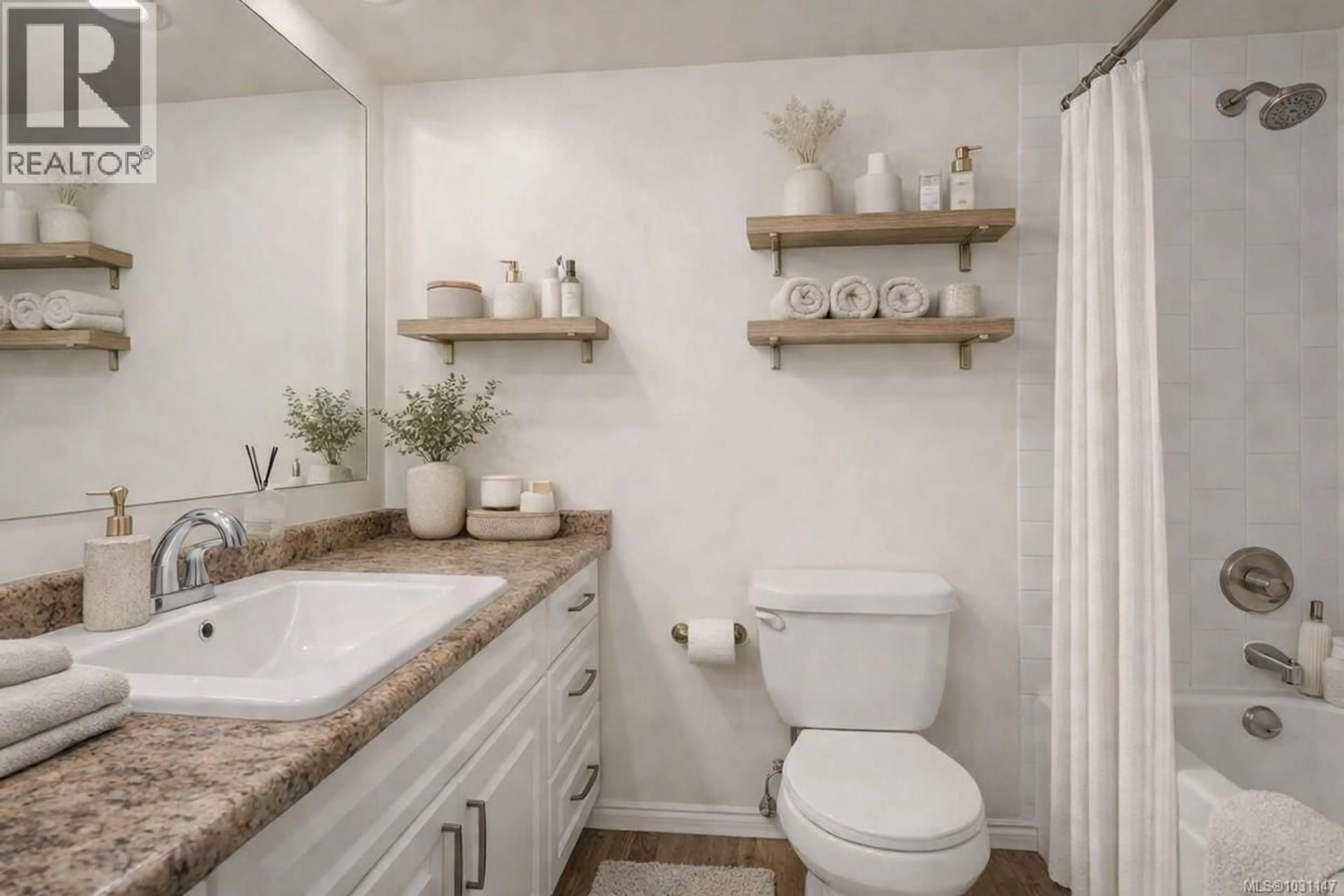 Contemporary bathroom, ceramic/tile floor for 302 - 1005 MCKENZIE, Saanich British Columbia V8X4A9