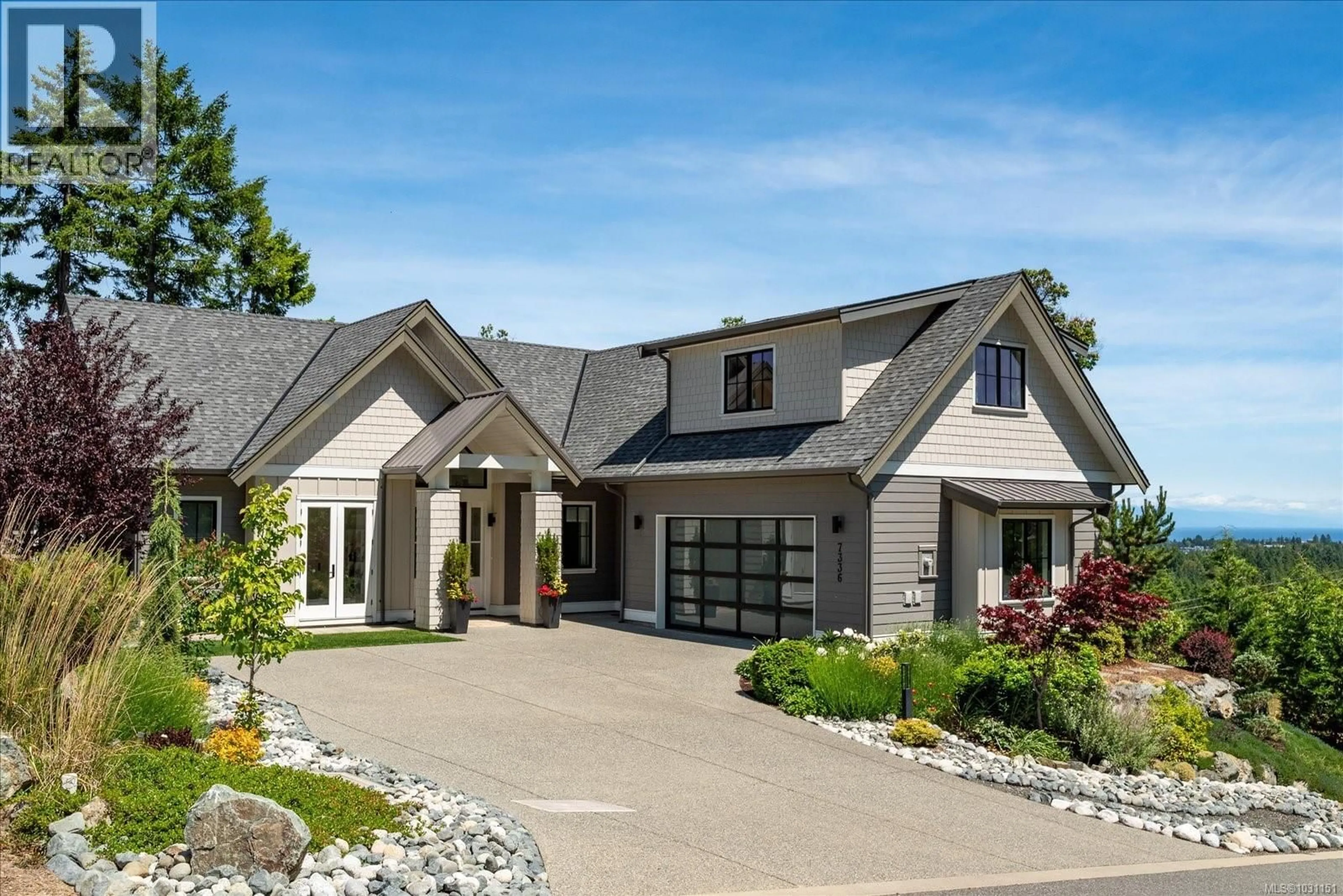 Home with vinyl exterior material, street for 7336 HIGH RIDGE CRESCENT, Lantzville British Columbia V0R2H0