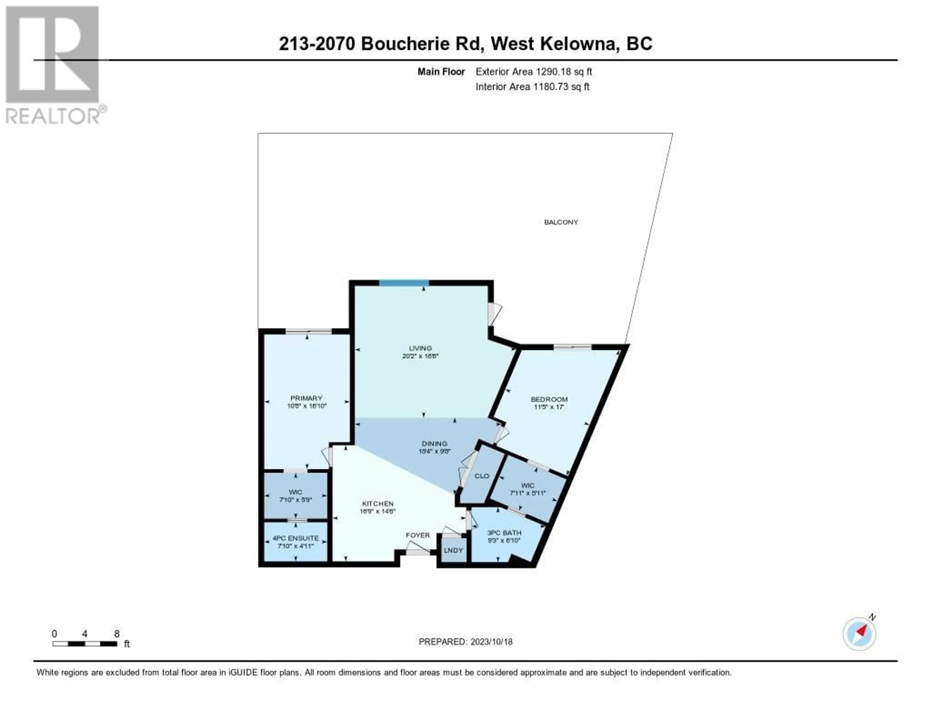 Floor plan for 2070 Boucherie Road Unit# 213, Westbank British Columbia V4T3K9