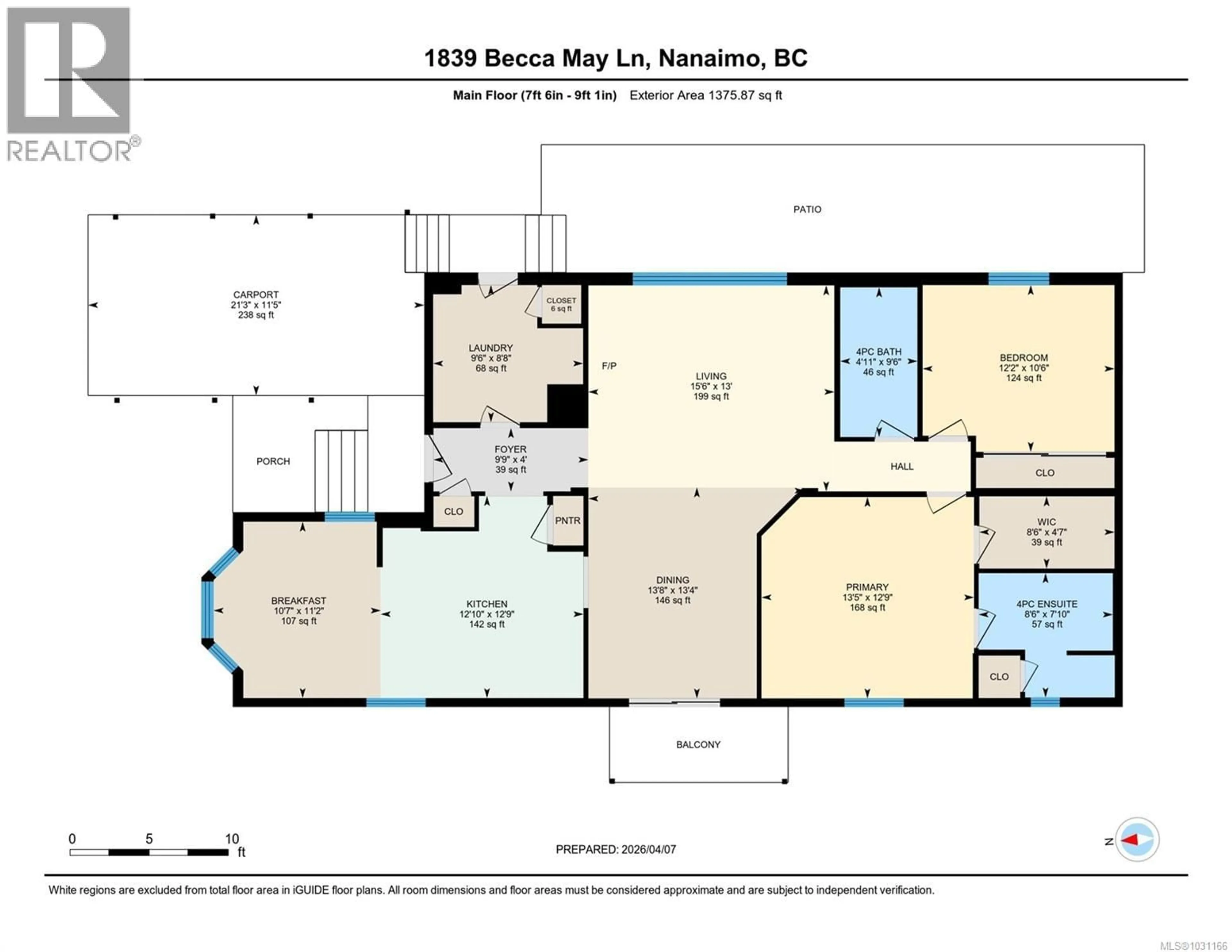 Floor plan for 1839 BECCA MAY LANE, Nanaimo British Columbia V9R6N1