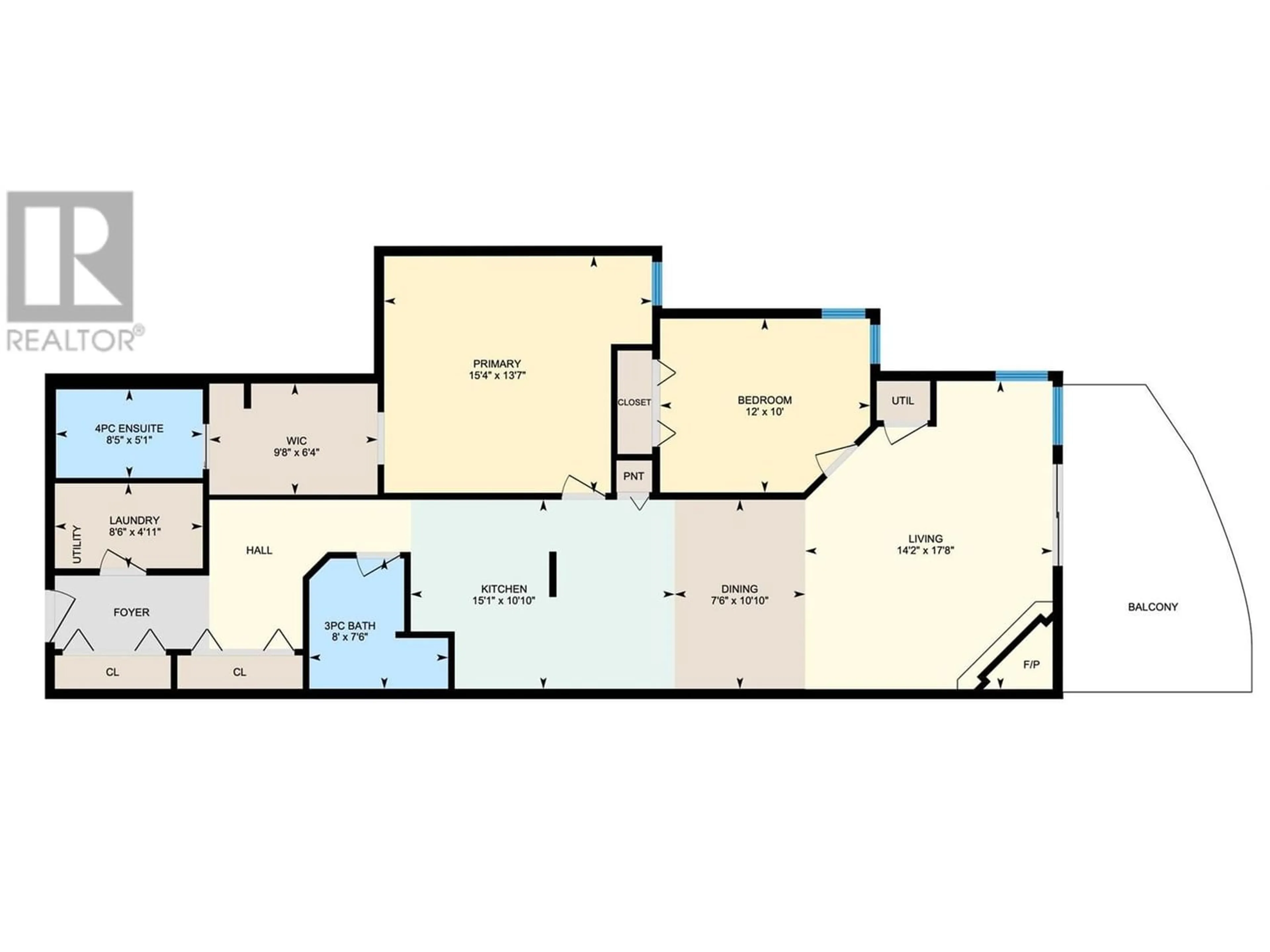Floor plan for 2388 Baron Road Unit# 209, Kelowna British Columbia V1X6X4