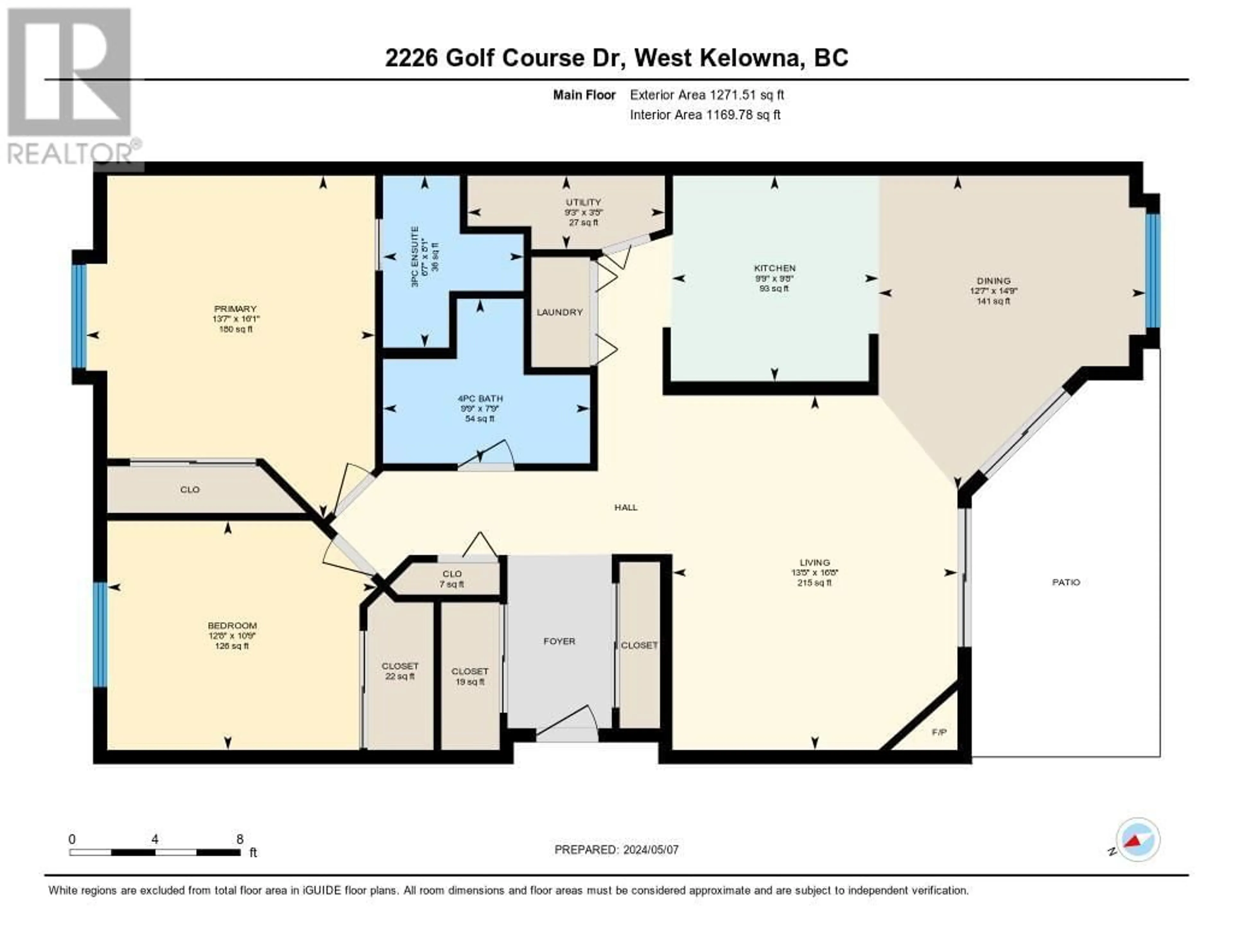Floor plan for 2226 Golf Course Drive, West Kelowna British Columbia V4T2V4