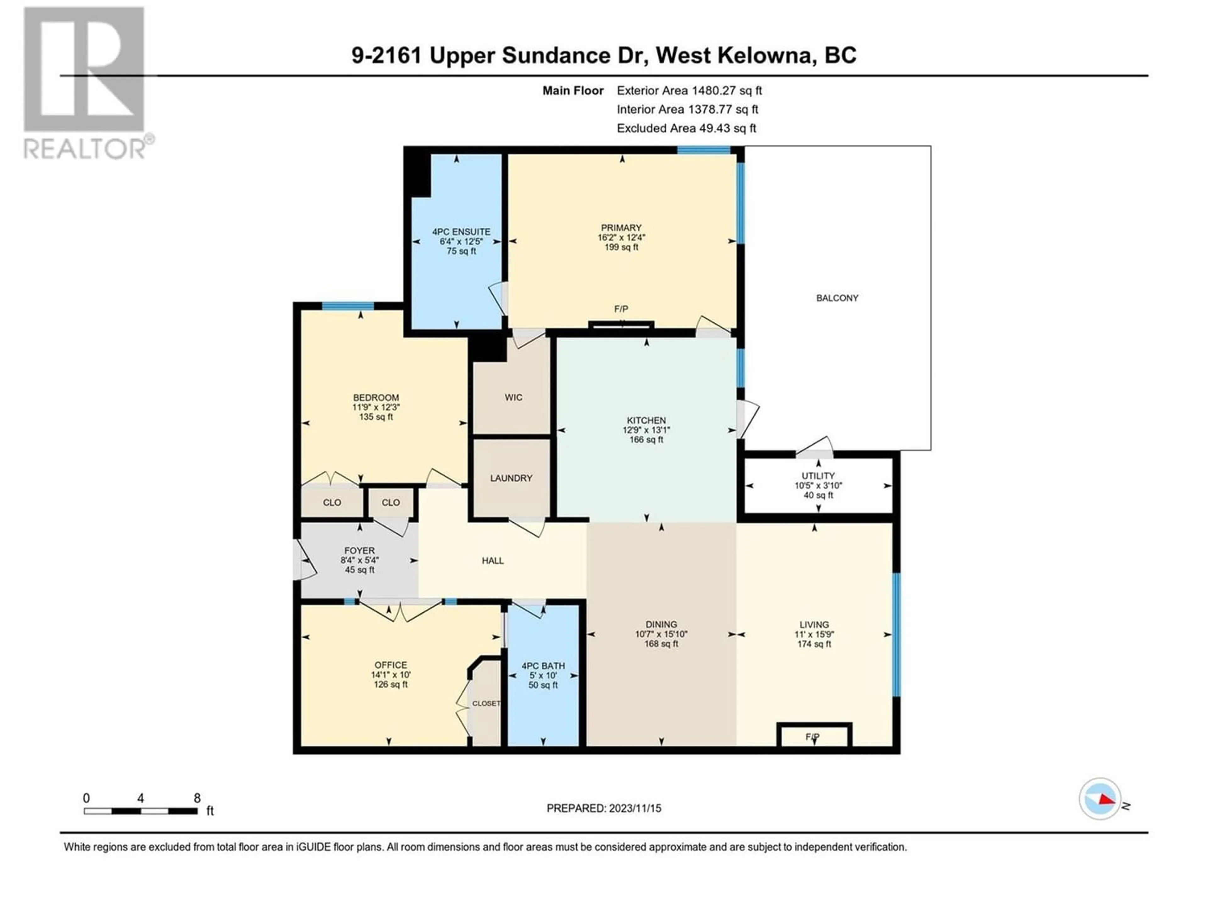 Floor plan for 2161 Upper Sundance Drive Unit# 9, West Kelowna British Columbia V4T3M9