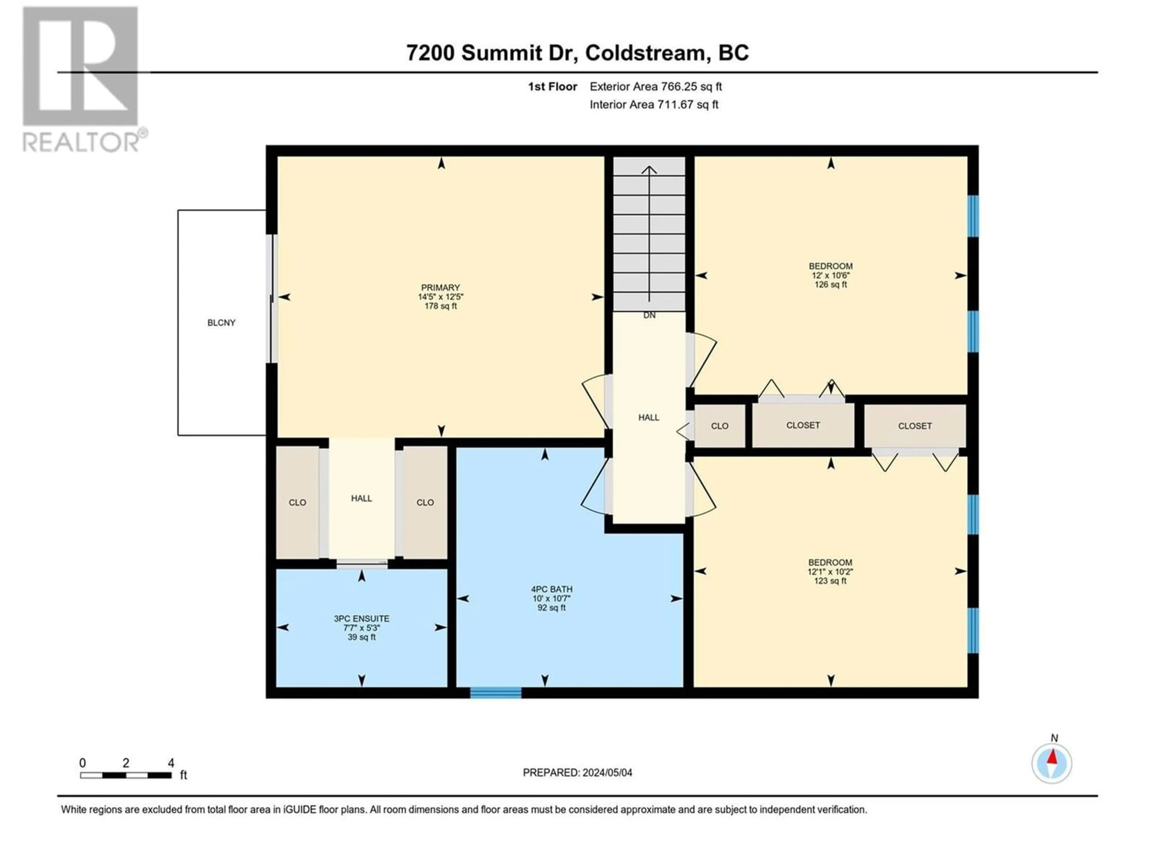 Floor plan for 7200 Summit Drive, Coldstream British Columbia V1B2A8