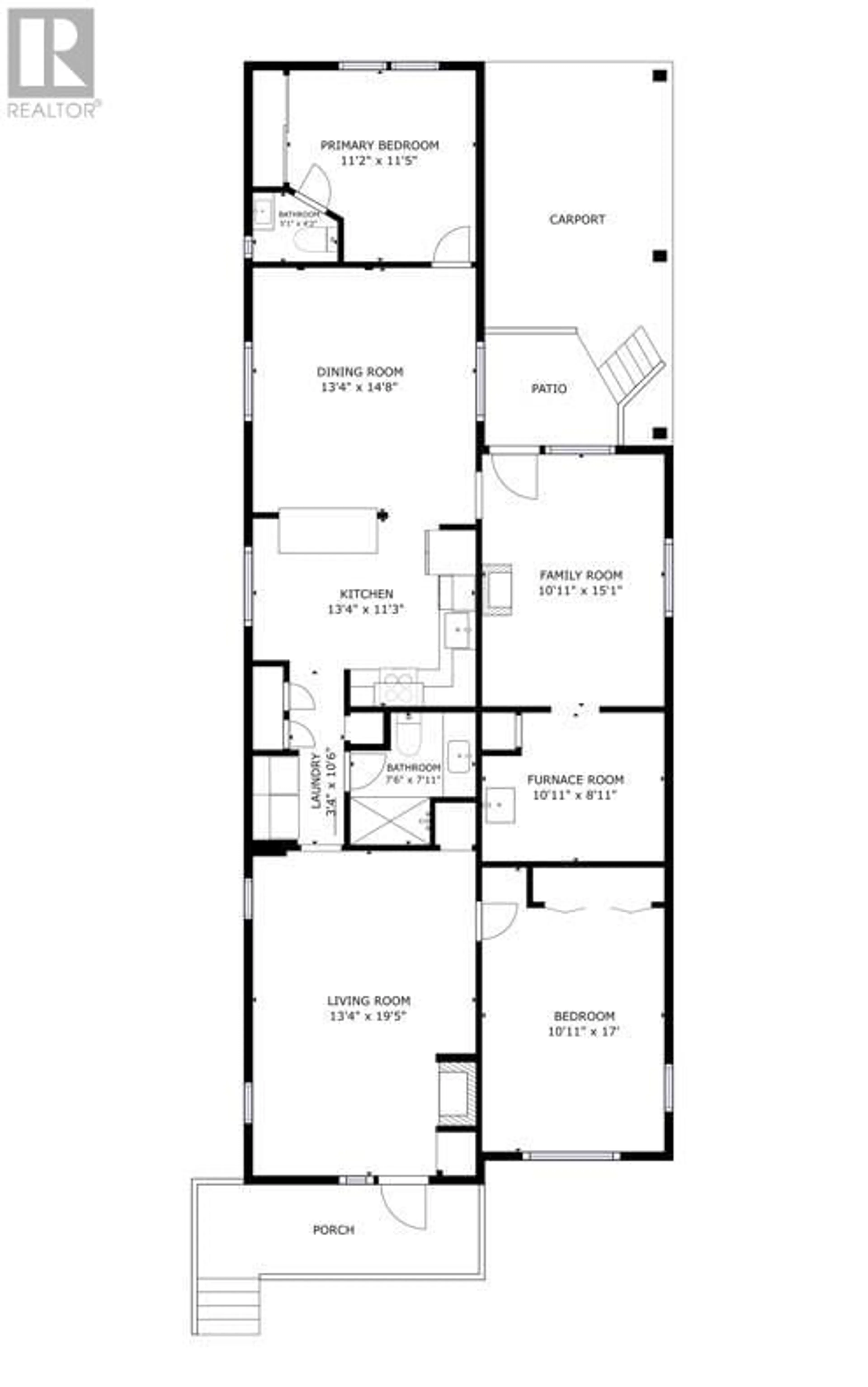 Floor plan for 3535 McCulloch Road Unit# 49, Kelowna British Columbia V1W4R8
