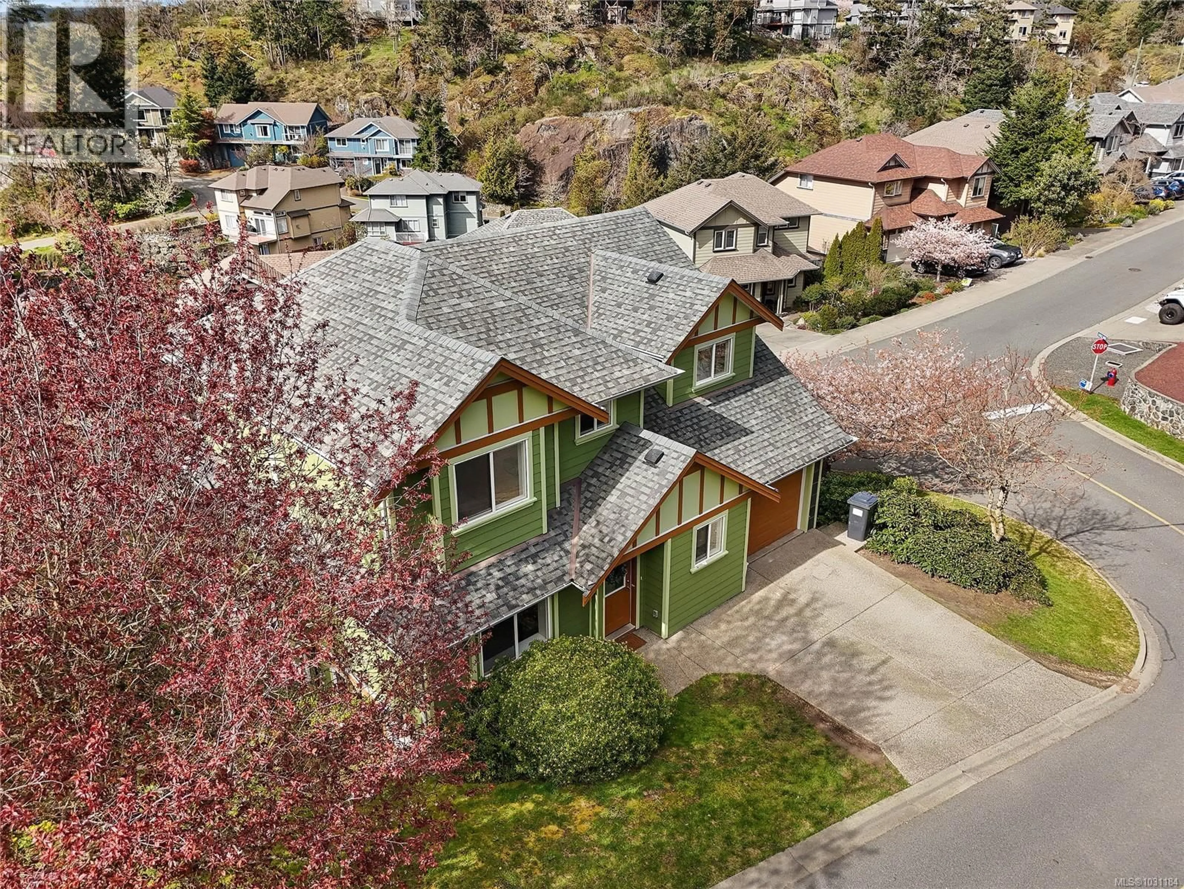 A pic from outside/outdoor area/front of a property/back of a property/a pic from drone, street for 2520 LEGACY RIDGE, Langford British Columbia V9B0A1