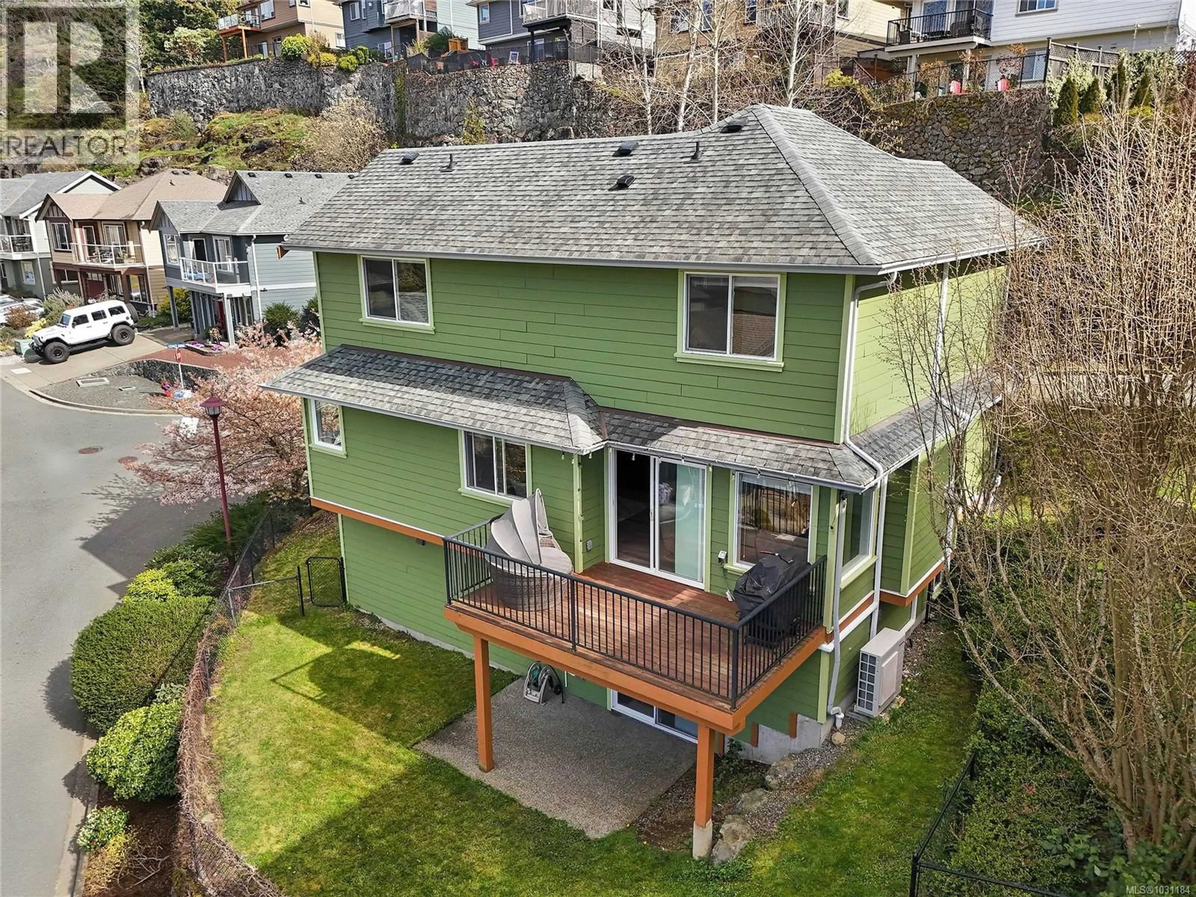 A pic from outside/outdoor area/front of a property/back of a property/a pic from drone, street for 2520 LEGACY RIDGE, Langford British Columbia V9B0A1