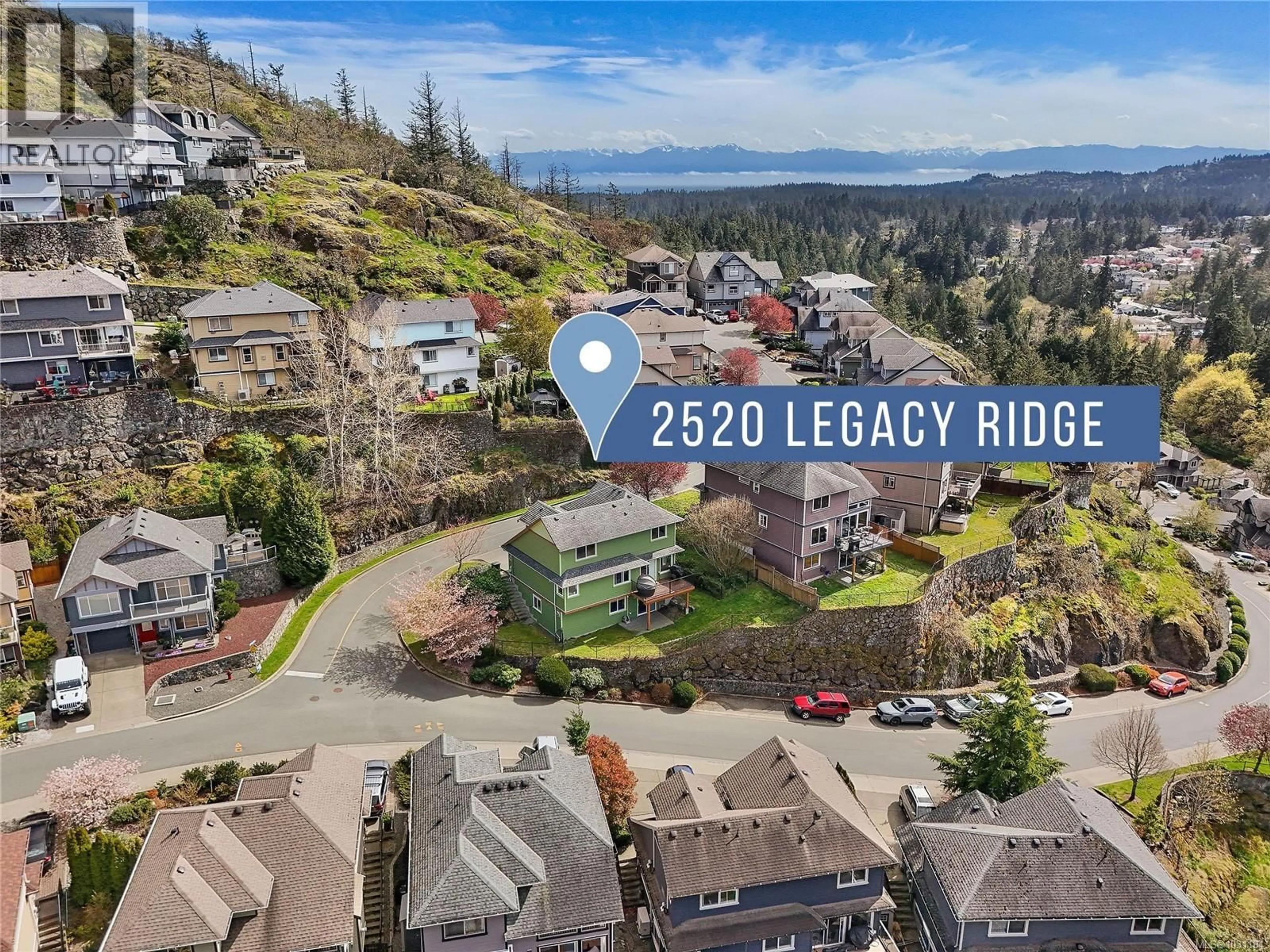 A pic from outside/outdoor area/front of a property/back of a property/a pic from drone, unknown for 2520 LEGACY RIDGE, Langford British Columbia V9B0A1
