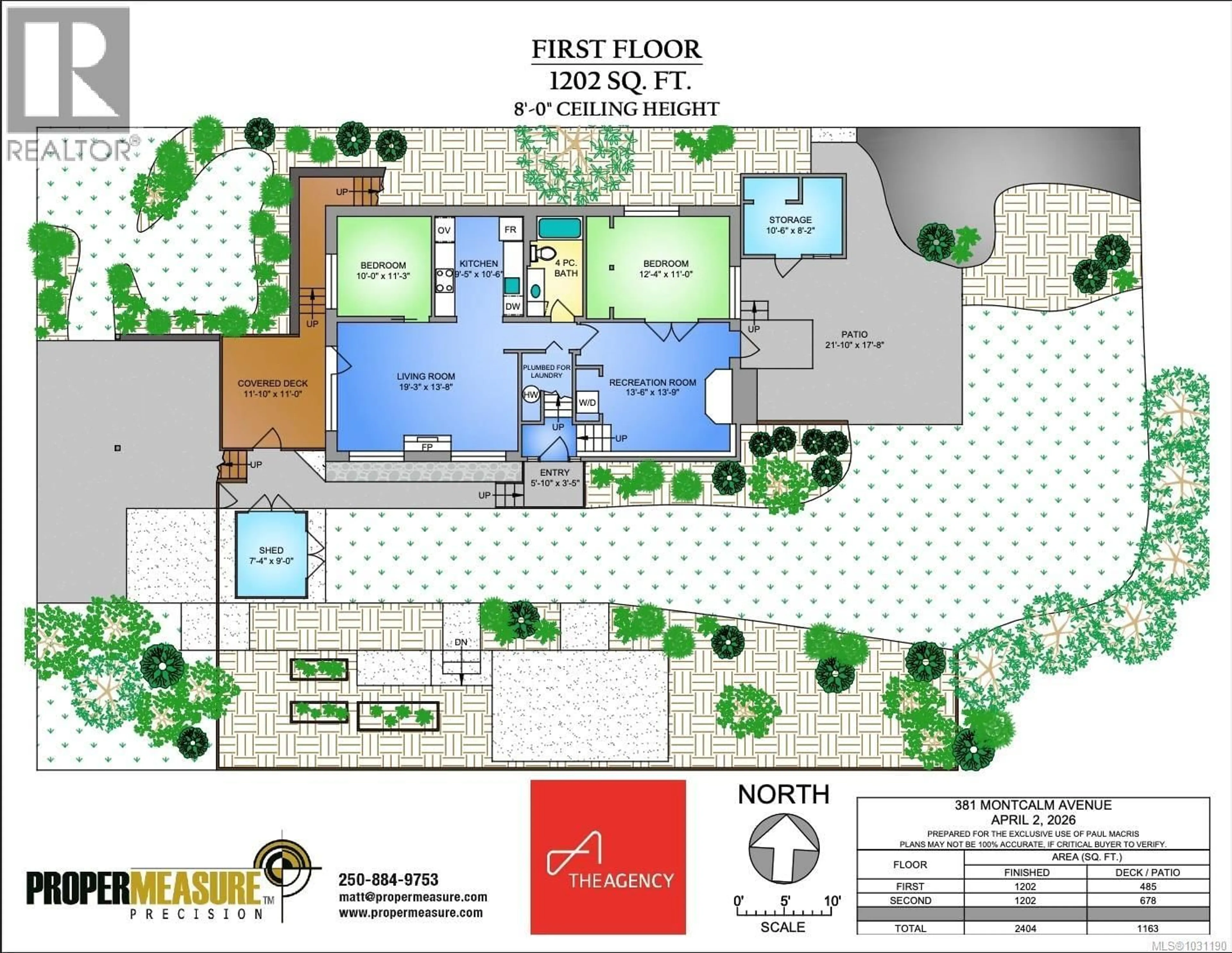 Floor plan for 381 MONTCALM AVENUE, Saanich British Columbia V8Z6R3
