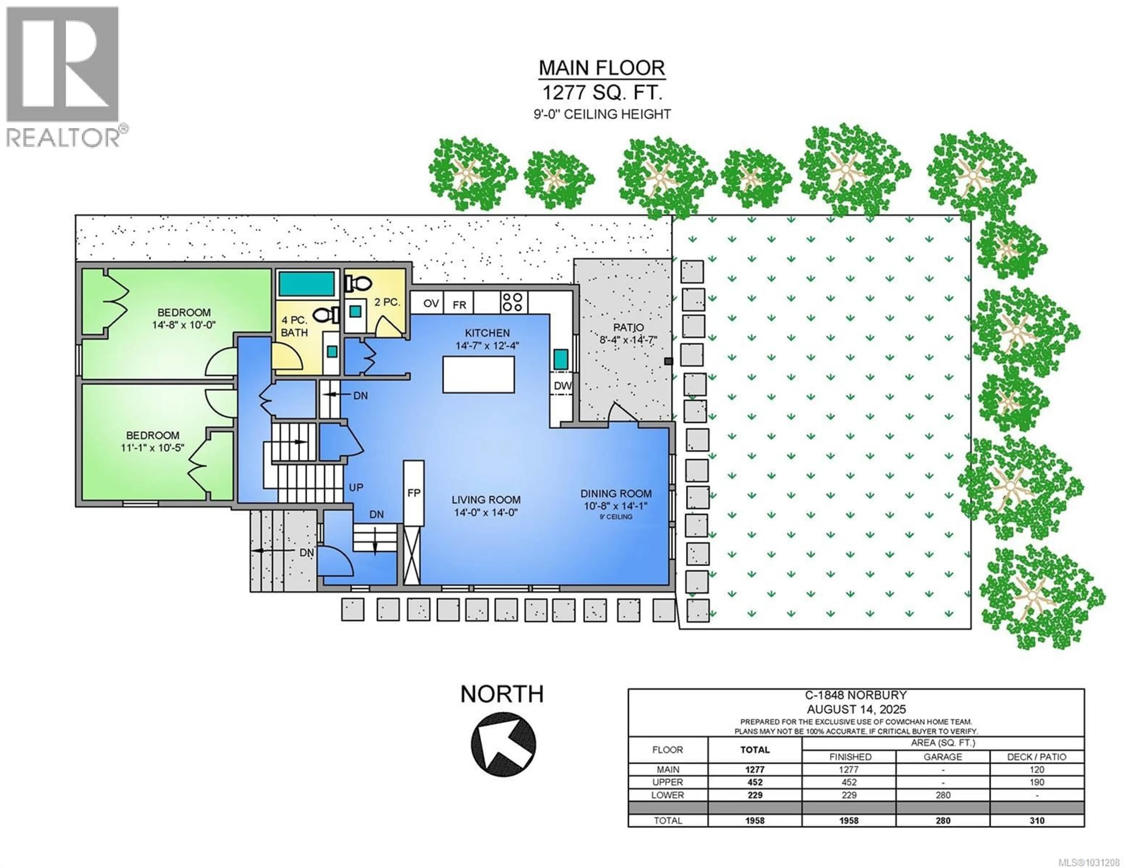 Floor plan for C-1848 NORBURY ROAD, Shawnigan Lake British Columbia V0R2W0