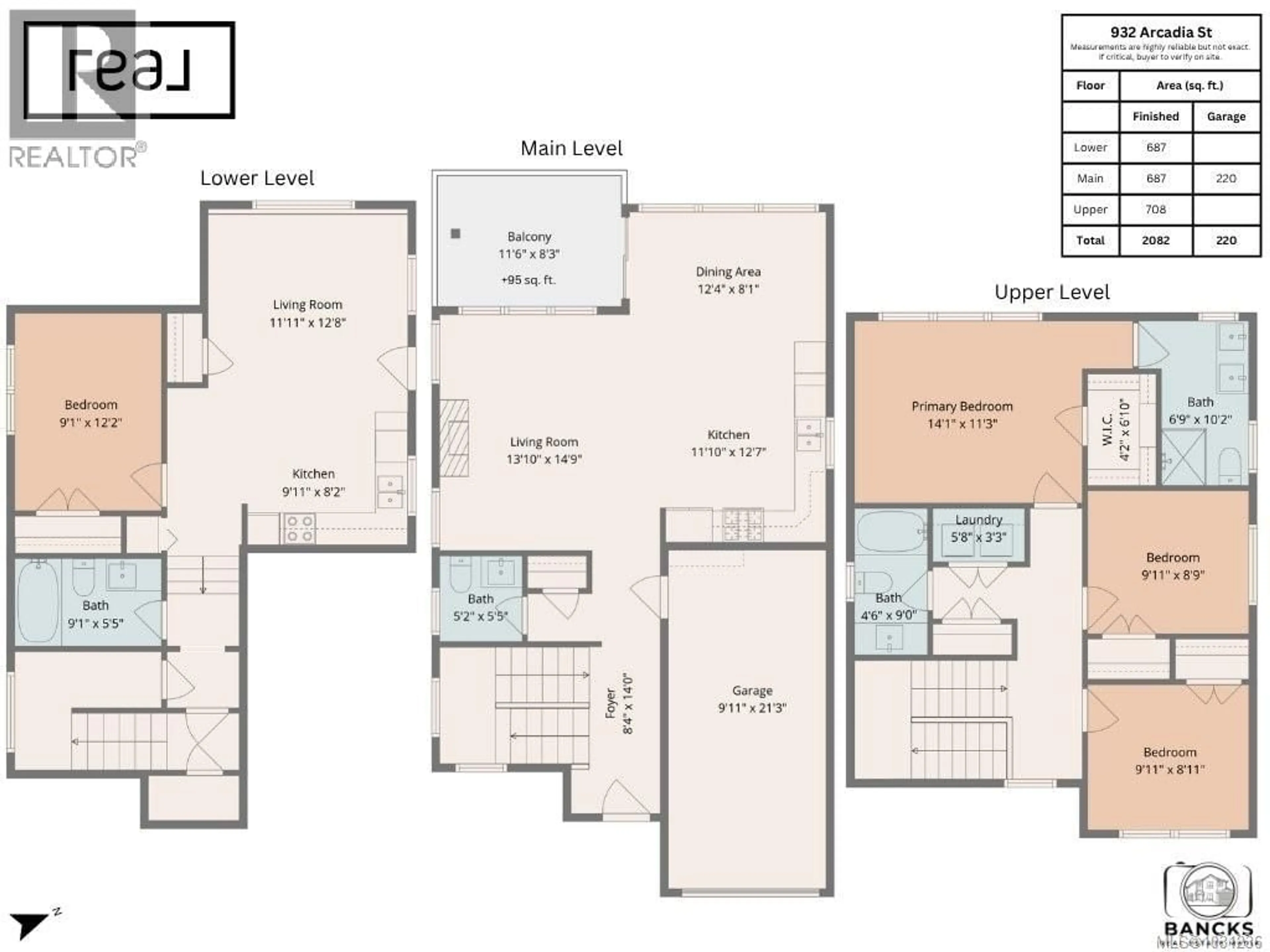 Floor plan for 932 ARCADIA STREET, Esquimalt British Columbia V9A5X1