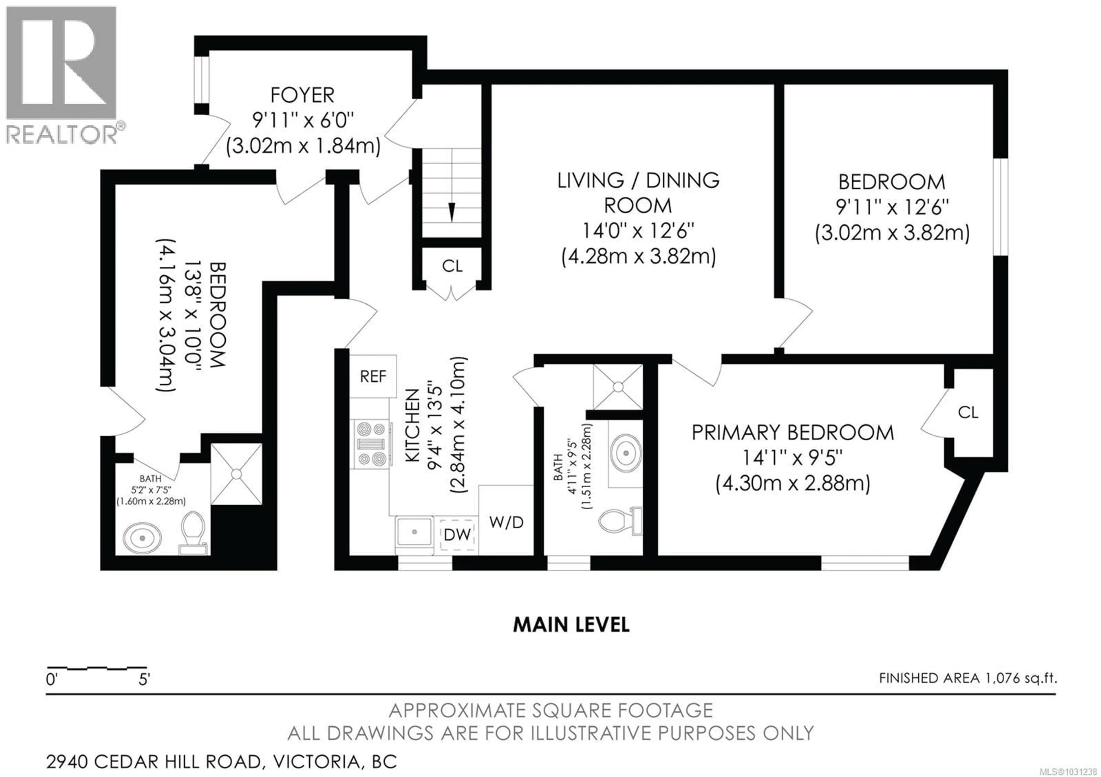 Floor plan for 2940 CEDAR HILL ROAD, Victoria British Columbia V8T3H9