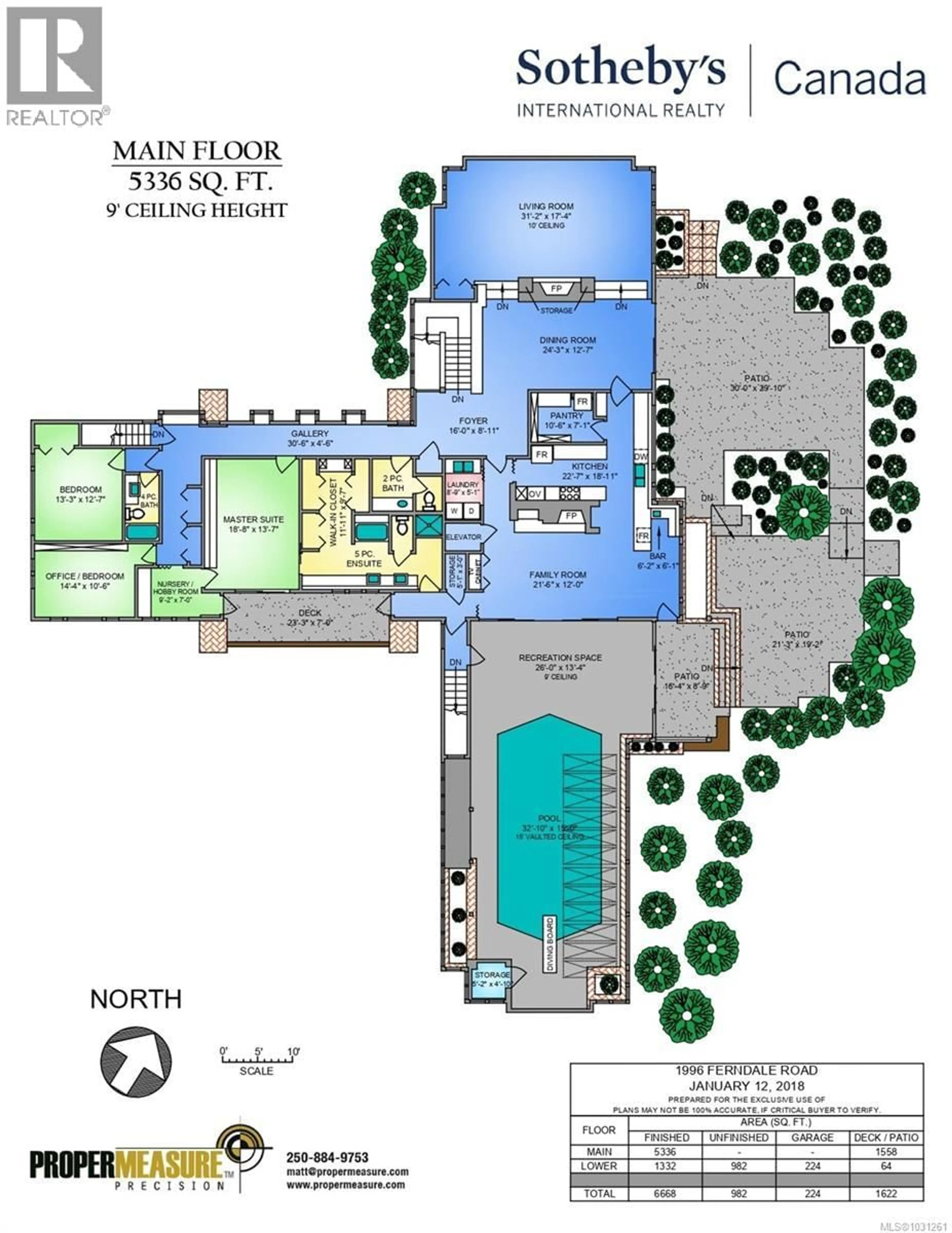 Floor plan for 1996 FERNDALE ROAD, Saanich British Columbia V8N2Y6