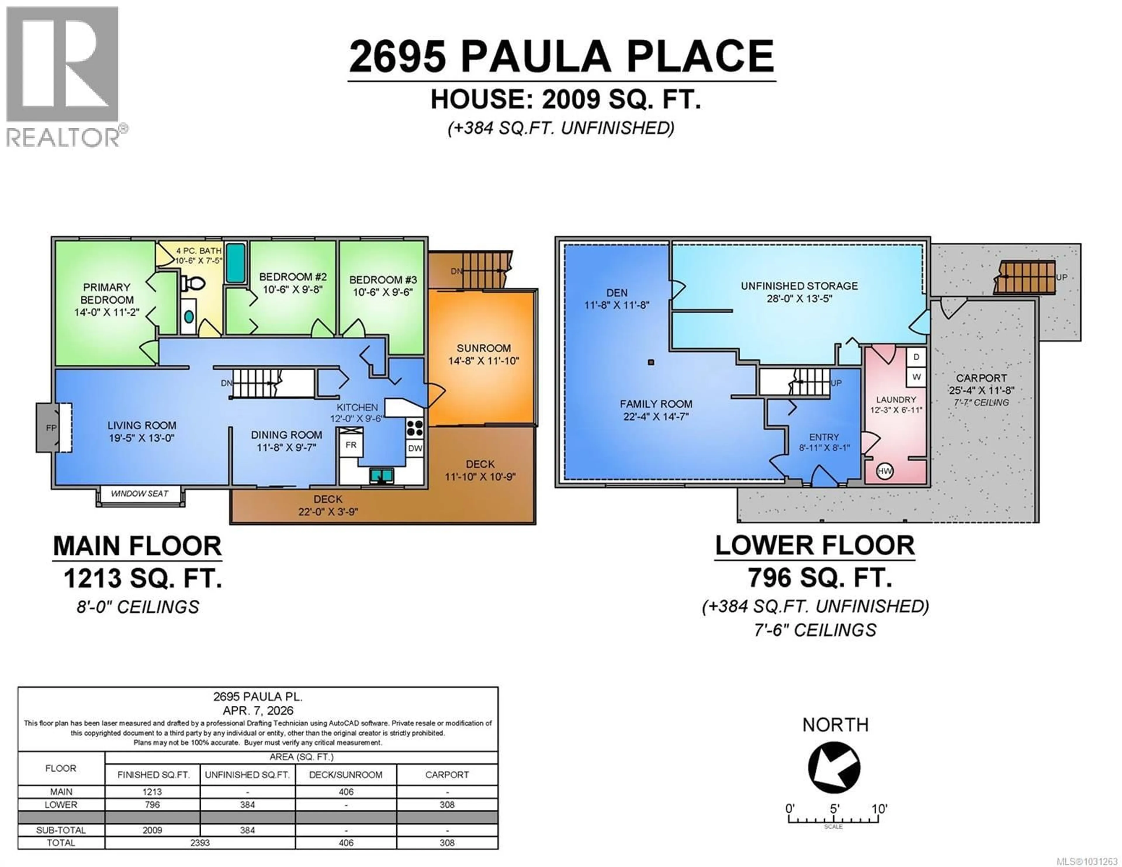 Floor plan for 2695 PAULA PLACE, Courtenay British Columbia V9N6H9