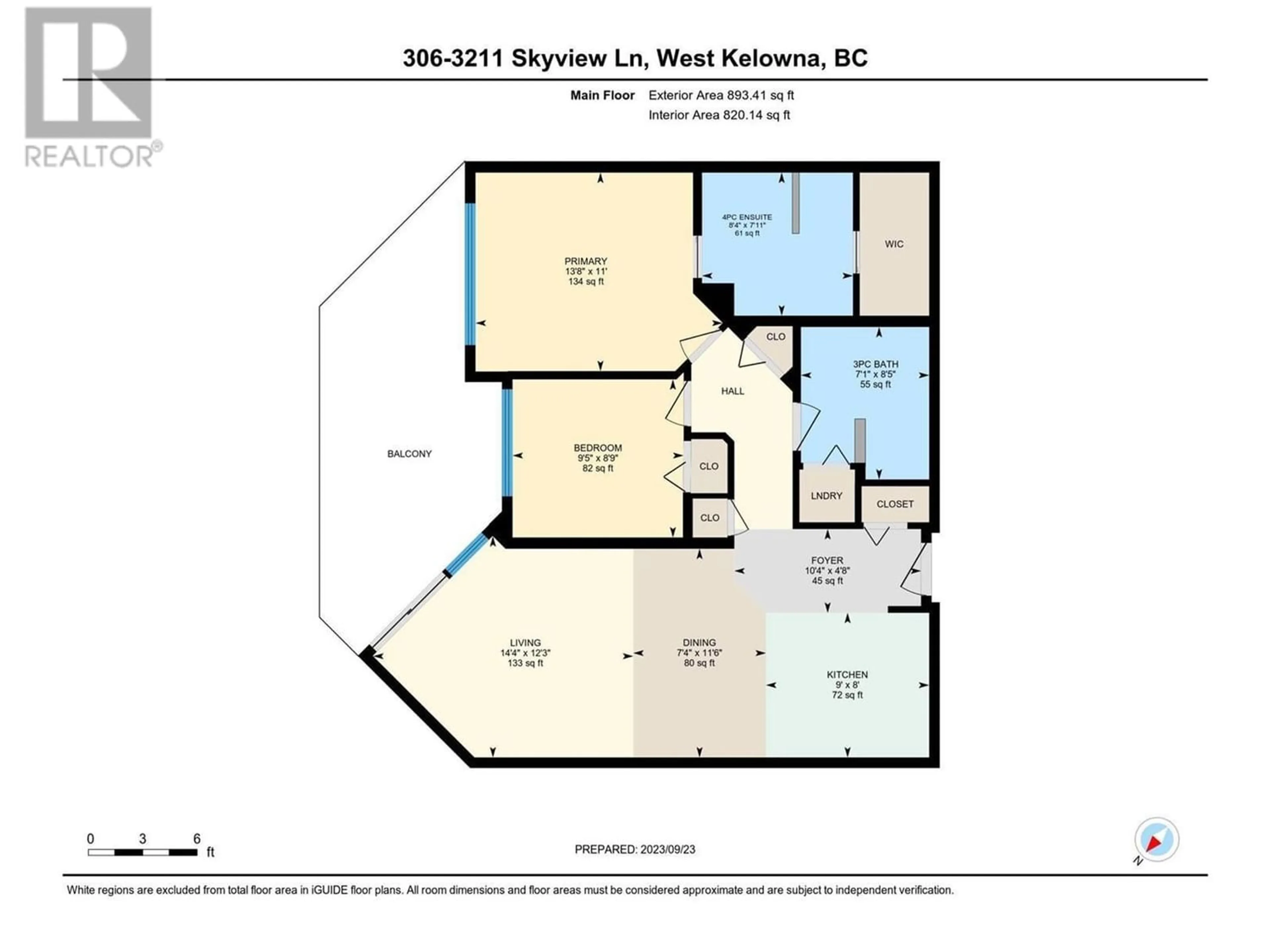 Floor plan for 3211 Skyview Lane Unit# 306, West Kelowna British Columbia V4T3J3