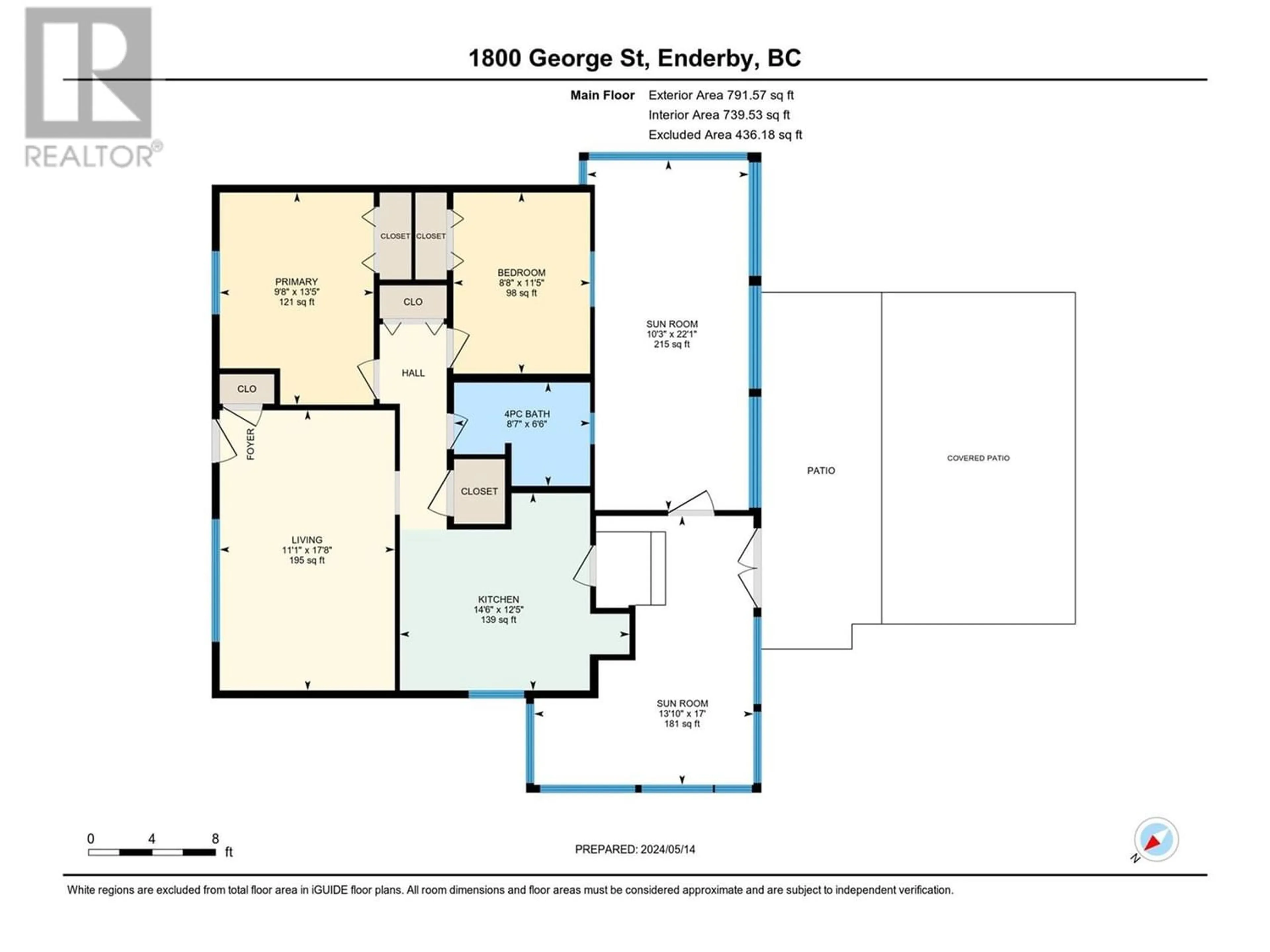 Floor plan for 1800 George Street, Enderby British Columbia V0E1V0