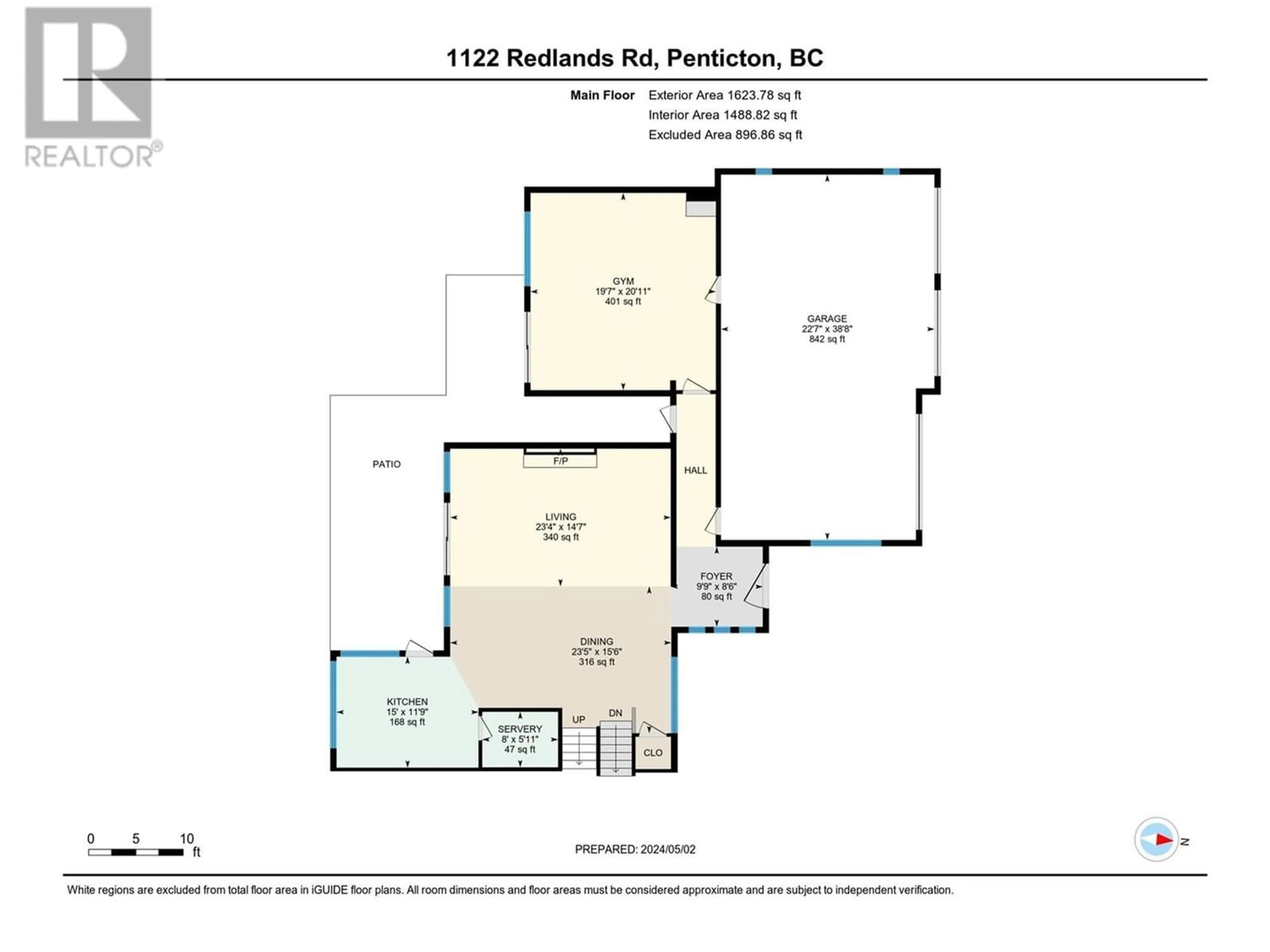 Floor plan for 1122 Redlands Road, Penticton British Columbia V2A1X4