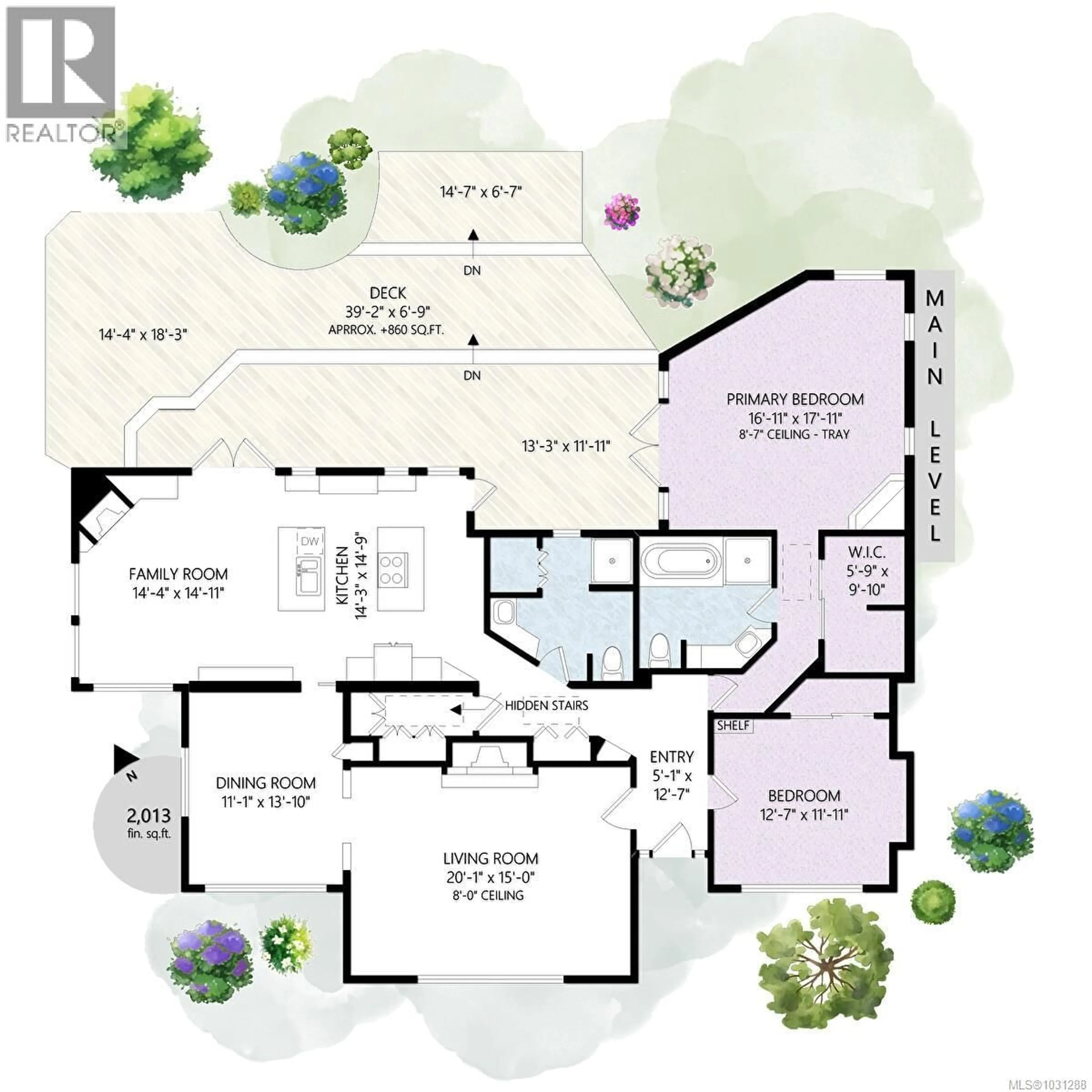 Floor plan for 1184 CLOVELLY TERRACE, Saanich British Columbia V8P1V6