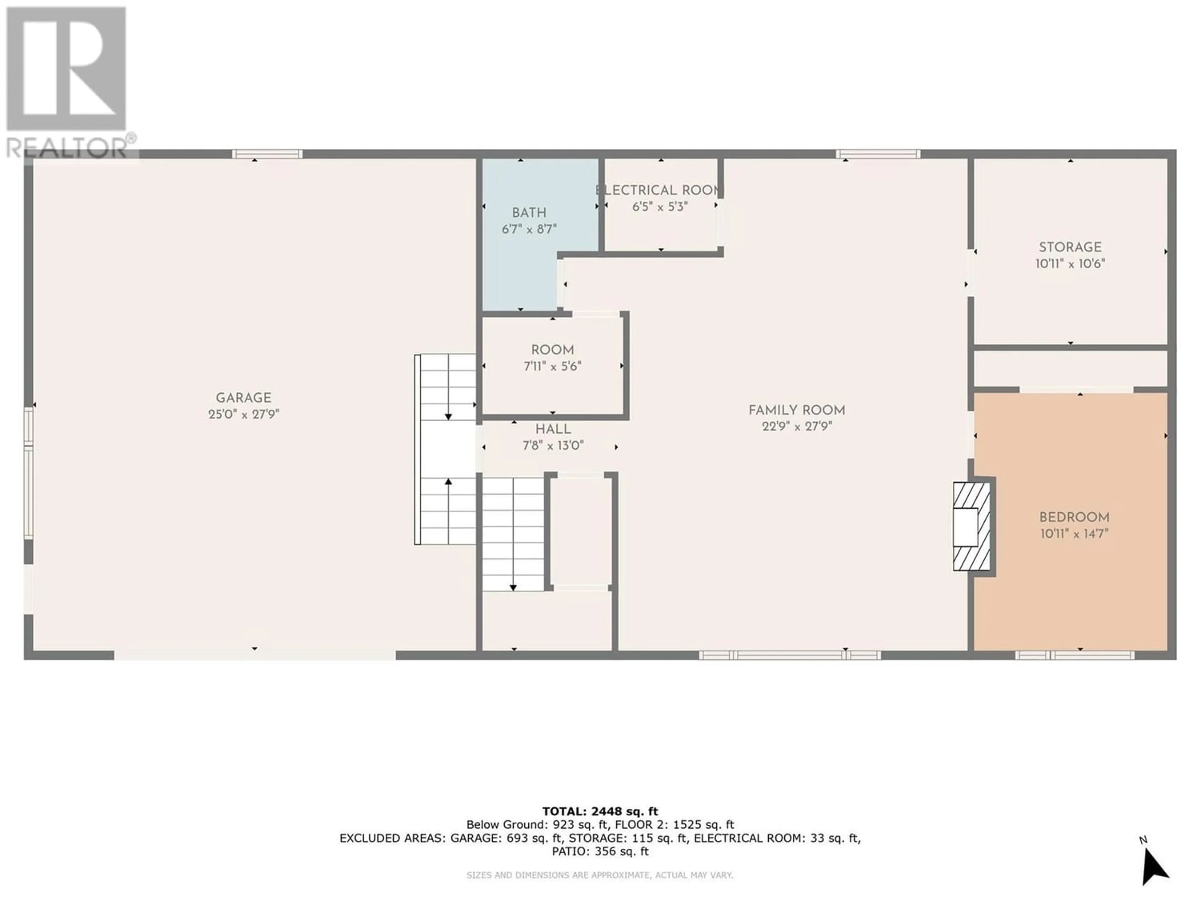 Floor plan for 892 Mount Royal Drive, Kelowna British Columbia V1Y8G3