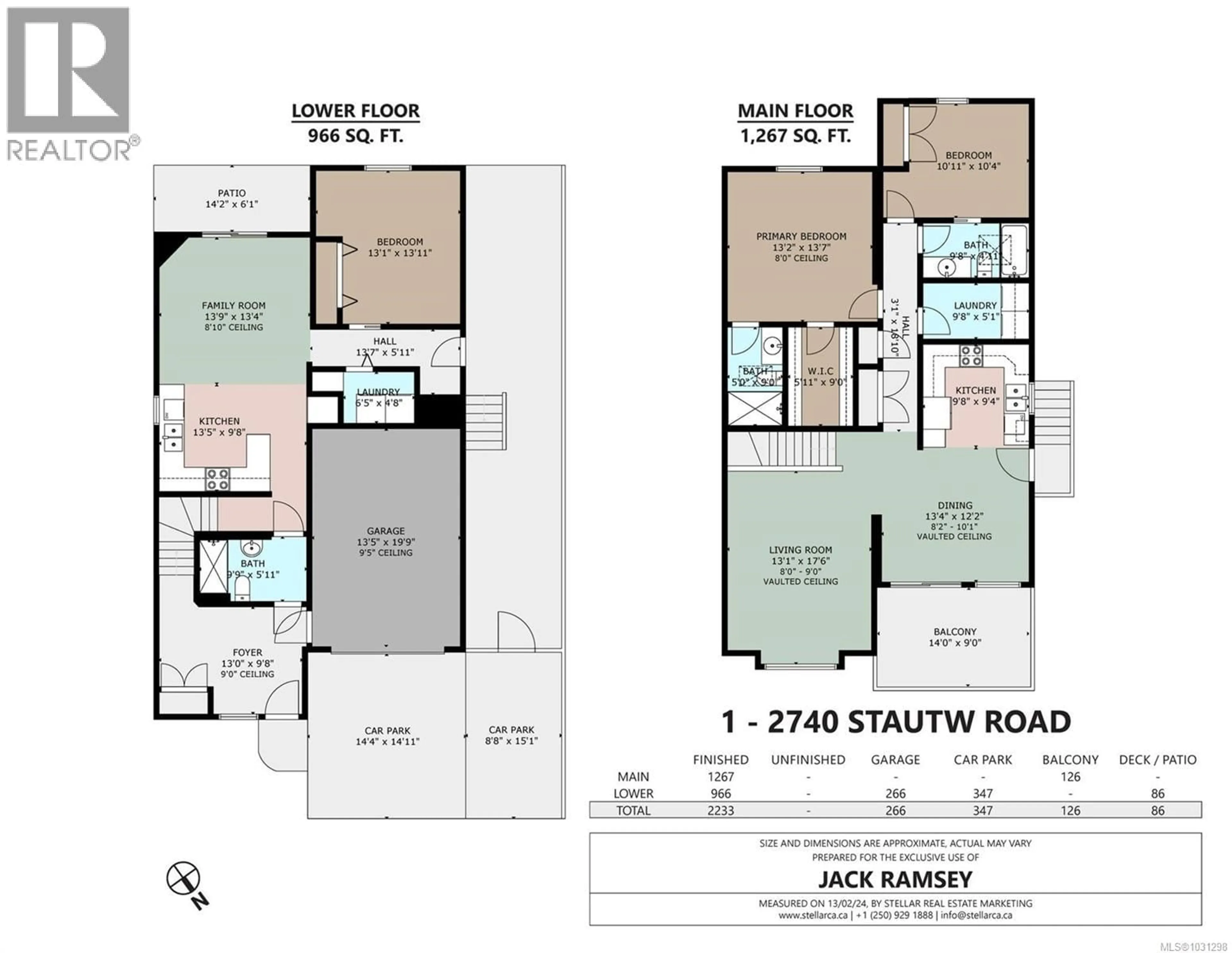 Floor plan for 1 - 2740 STAUTW ROAD, Central Saanich British Columbia V8M0A8