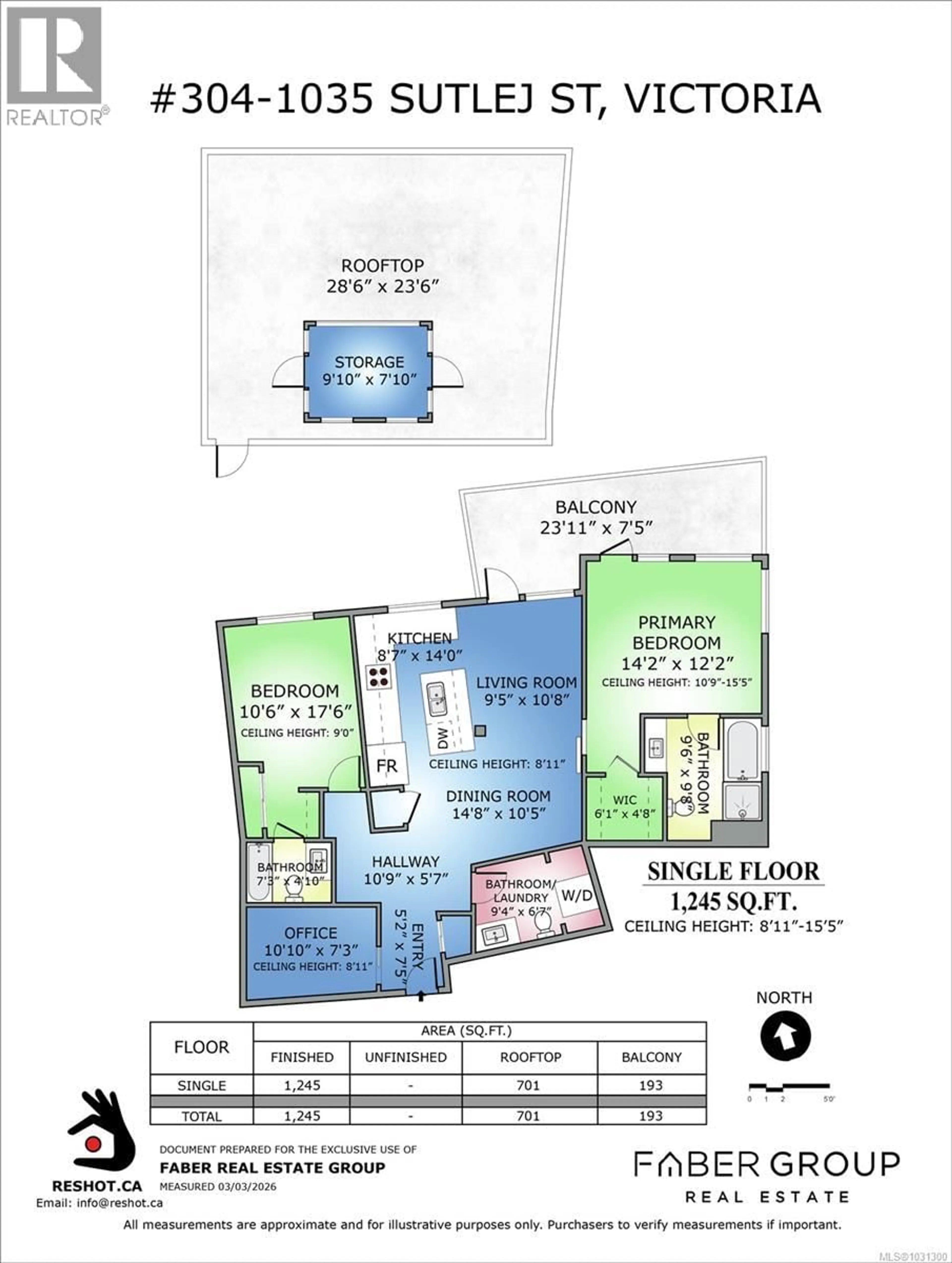 Floor plan for 304 - 1035 SUTLEJ STREET, Victoria British Columbia V8V2V9