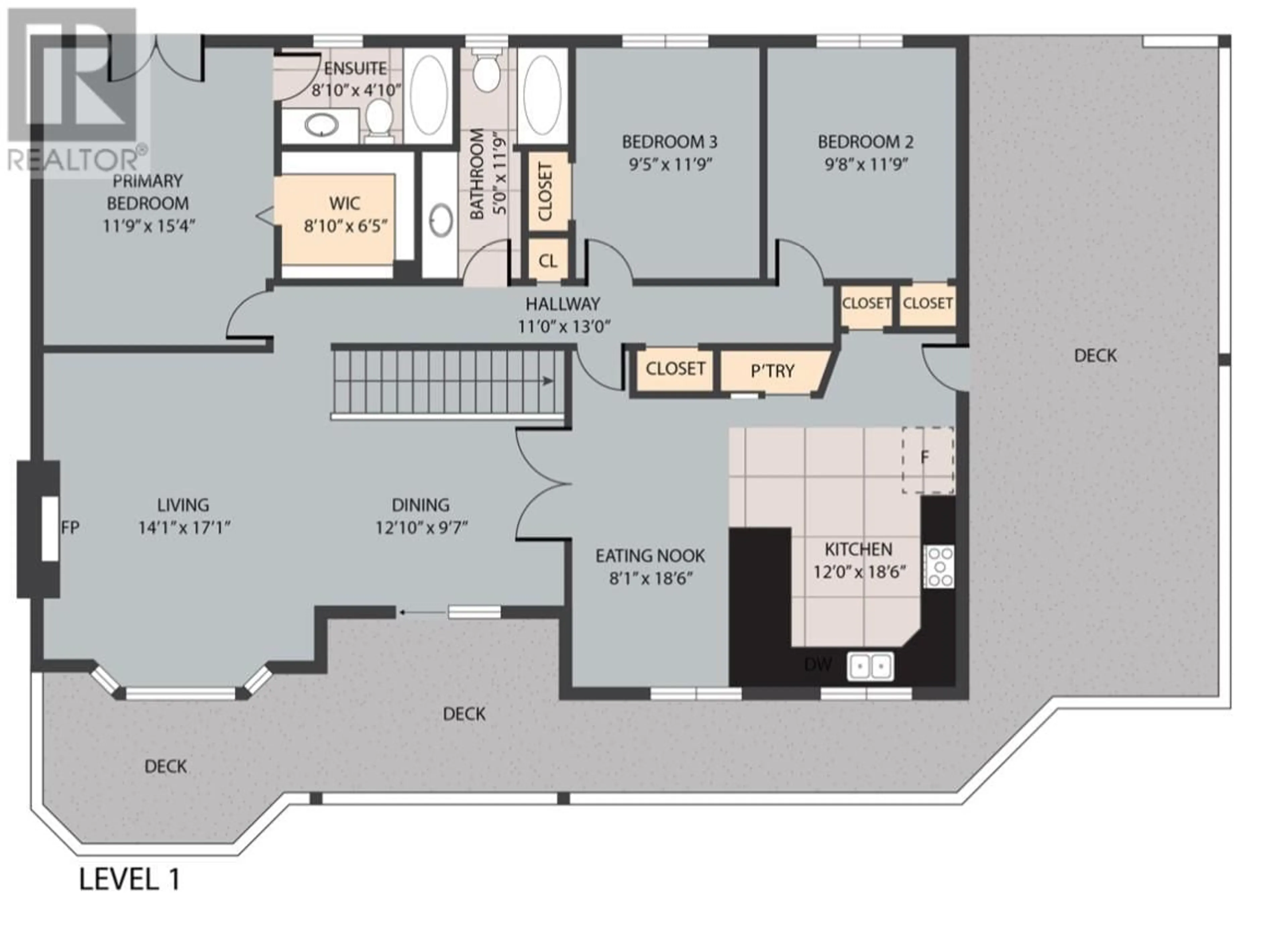 Floor plan for 134 Mt Fosthall Drive, Vernon British Columbia V1B2H3