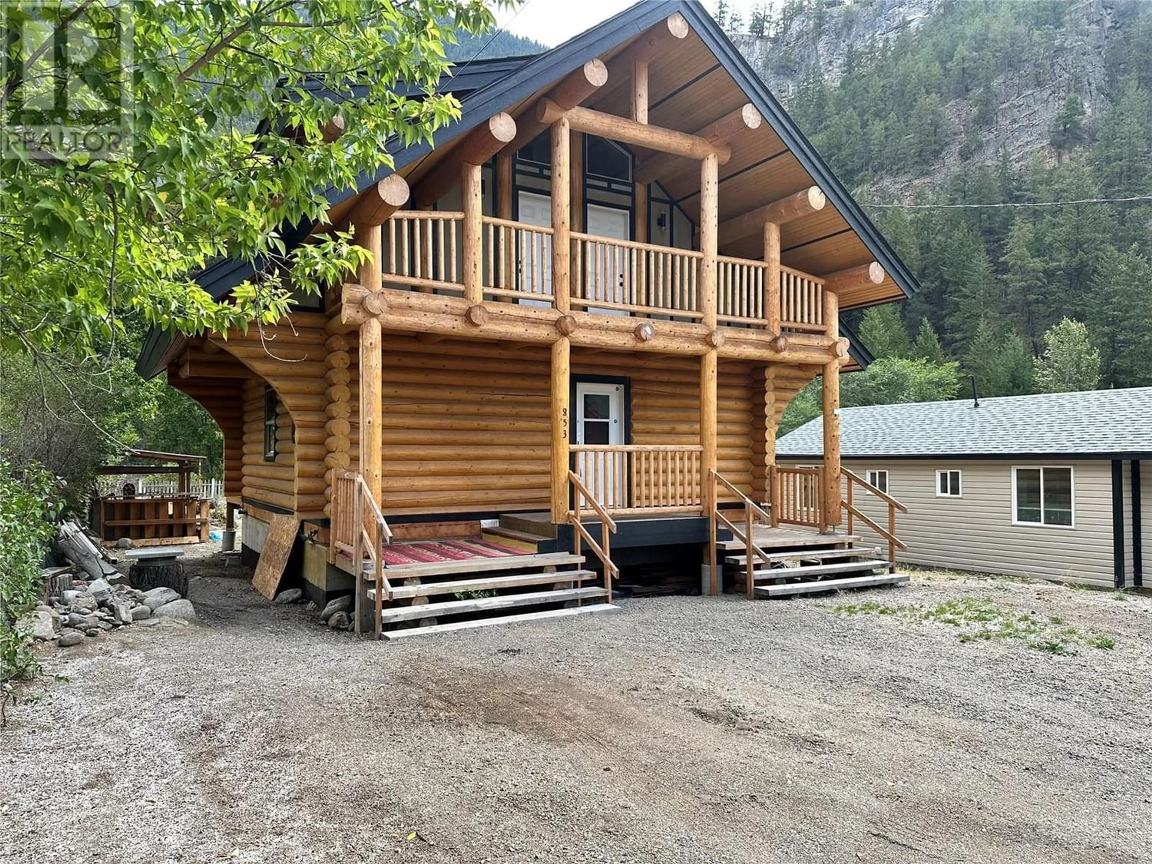 Outside view for 853 Cawston Avenue, Hedley British Columbia V0X1K0