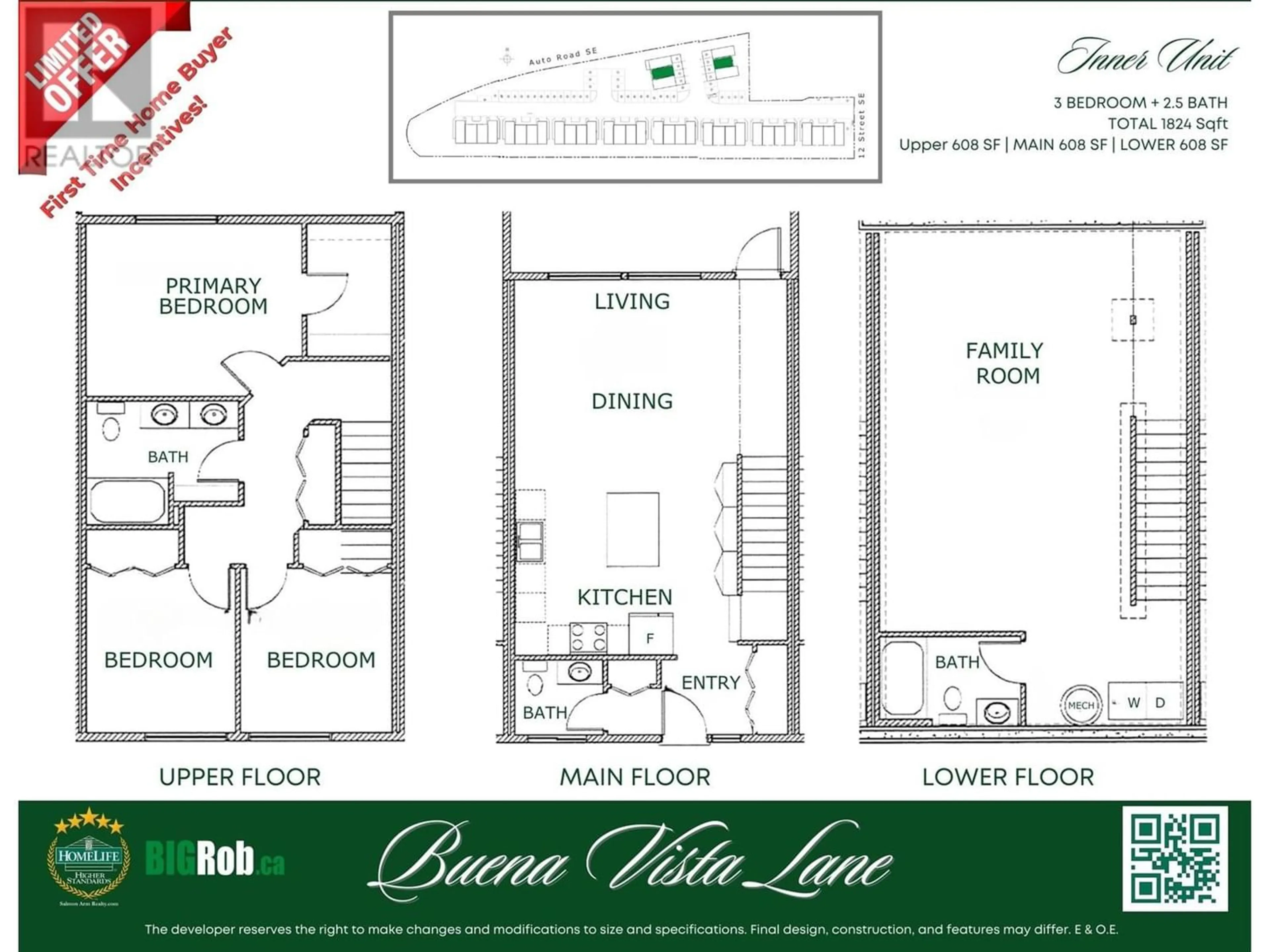 Floor plan for 981 12 Street SE Unit# Prop. 14, Salmon Arm British Columbia V1E2C8