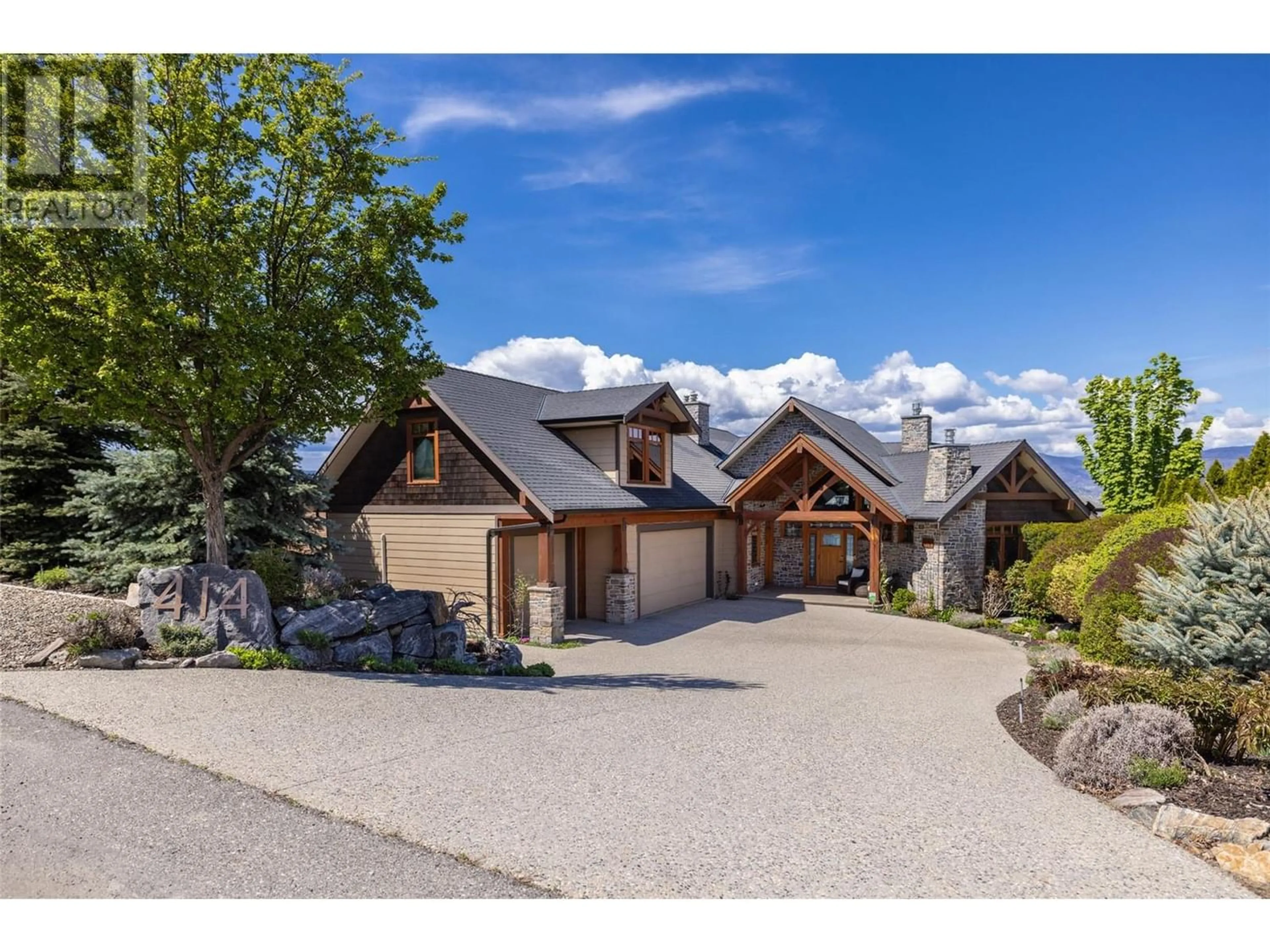 Frontside or backside of a home for 414 Okaview Road, Kelowna British Columbia V1W4K2